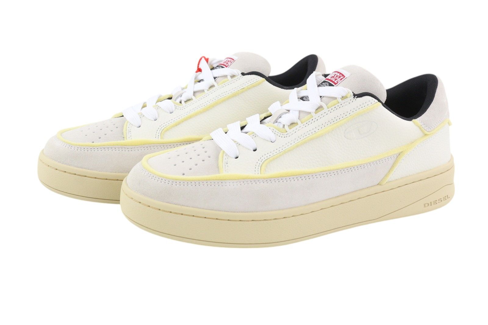 Diesel S-SINNA LOW EU41 White Leather Low Top 41099 Size US 8 / EU 41 - 4 Thumbnail