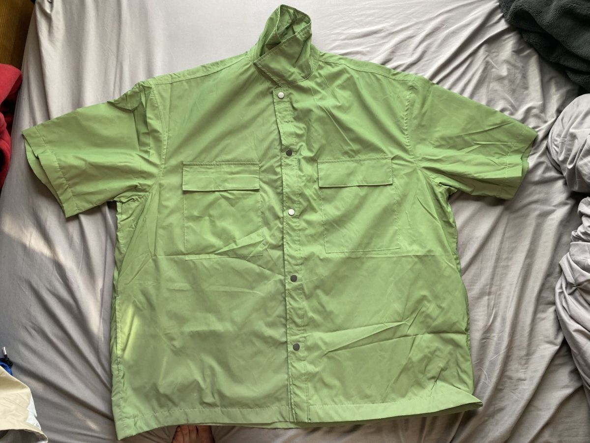 Fear of God Fear of God Effervescent Green Nylon Button Up Shirt Size US L / EU 52-54 / 3 - 1 Thumbnail