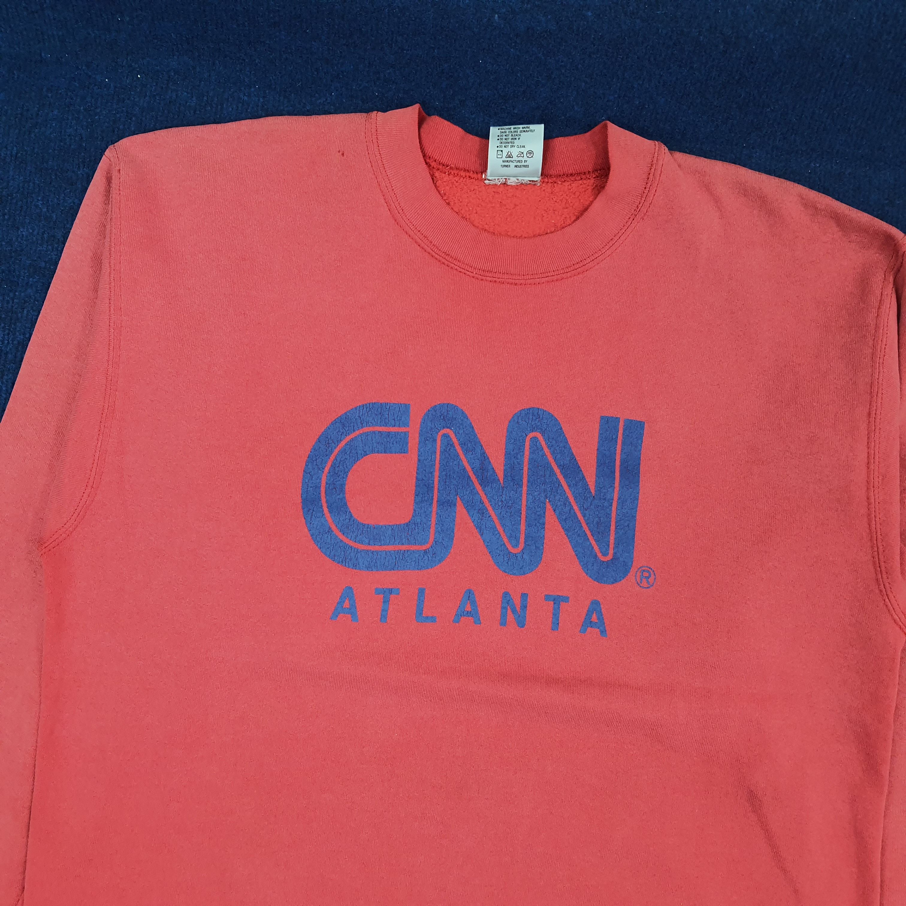 Vintage Vintage CNN Atlanta Sweatshirt C227N22 Size US M / EU 48-50 / 2 - 2 Thumbnail
