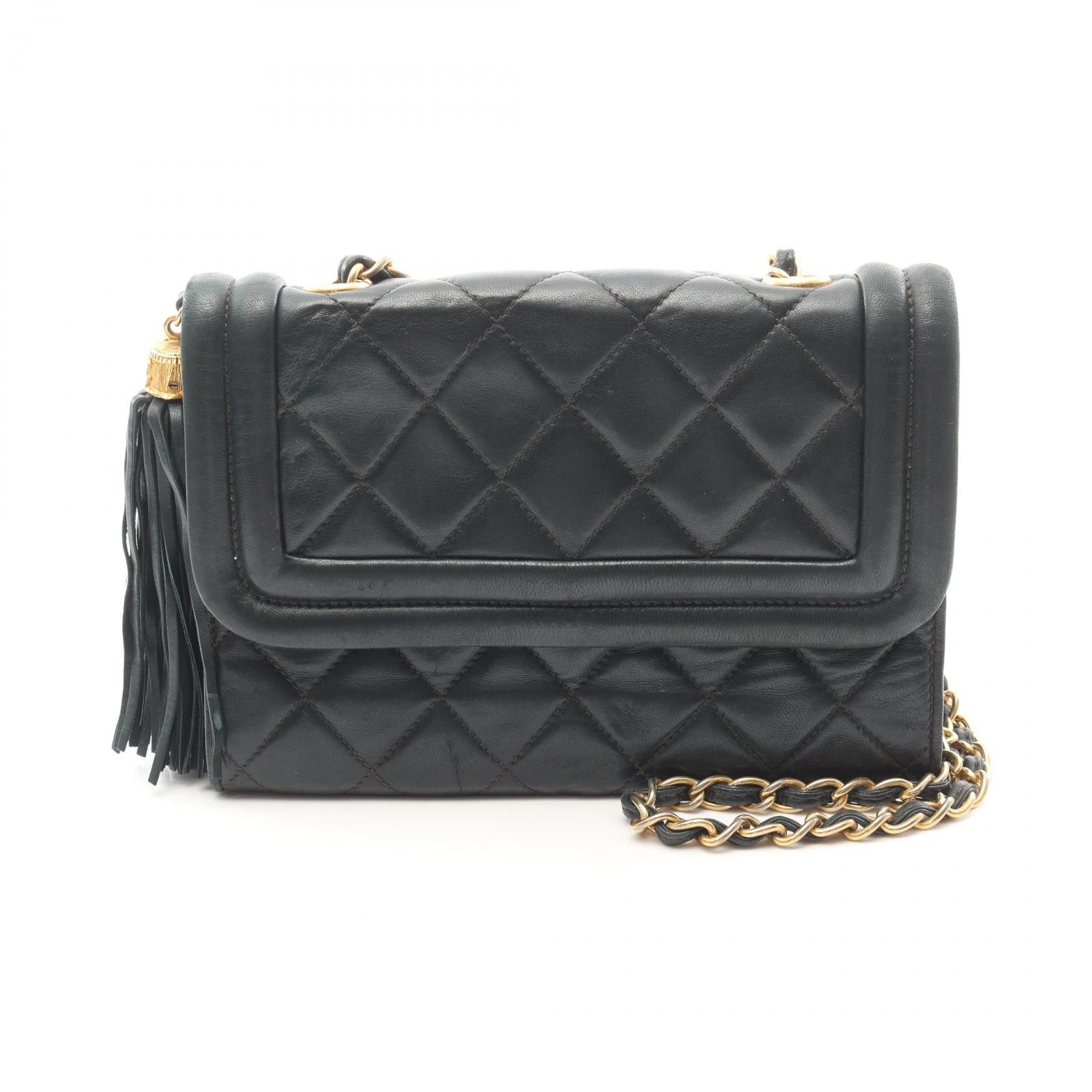 Chanel Chanel Chanel Matelasse Lambskin Shoulder Bag Leather Shoulder Bag Size ONE SIZE - 1 Thumbnail