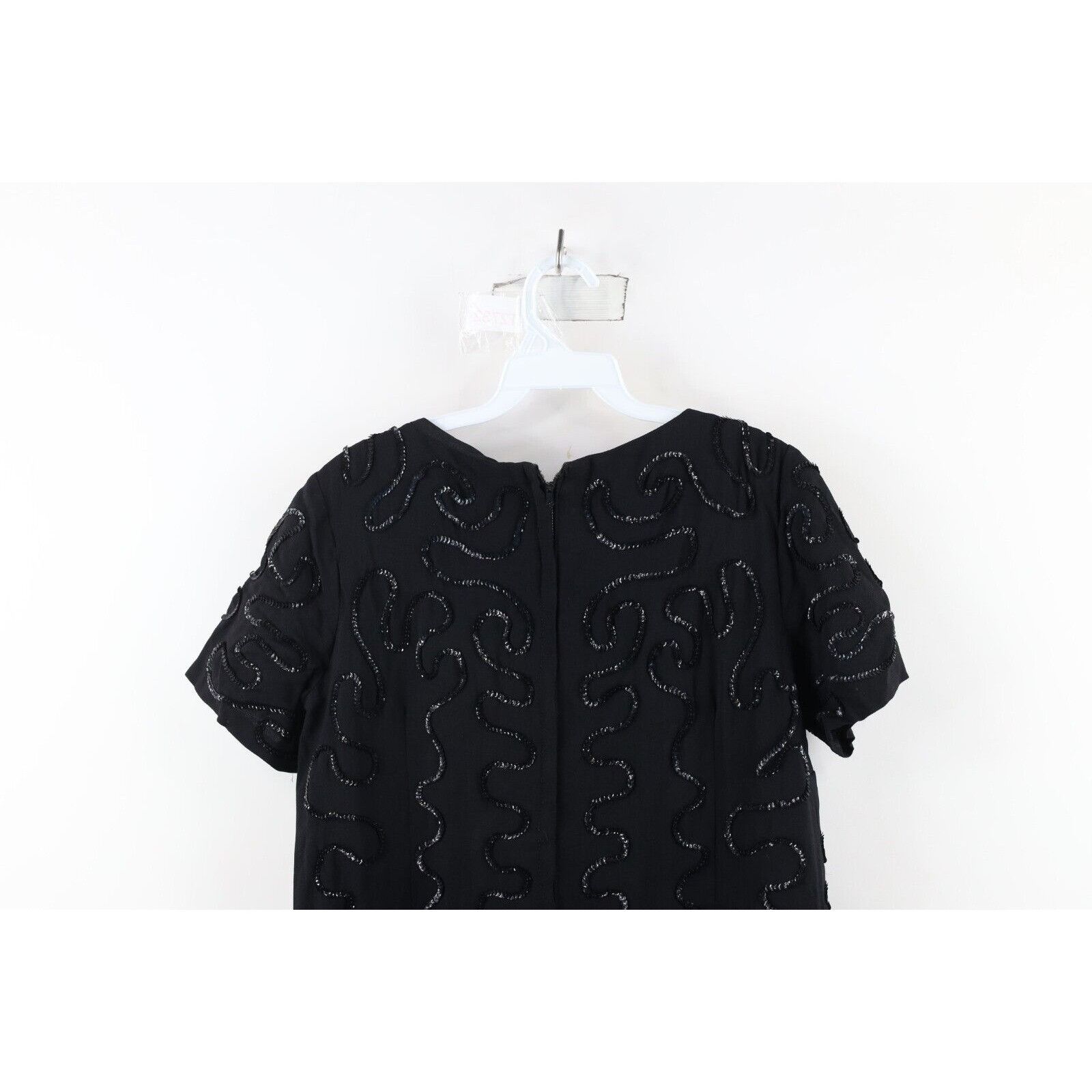 Vintage Vintage 60s 70s Rockabilly Distressed Sequined Dress Size M / US 6-8 / IT 42-44 - 15 Thumbnail