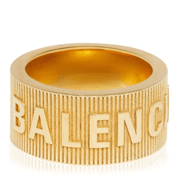Balenciaga Force Striped Ring 52 | Grailed