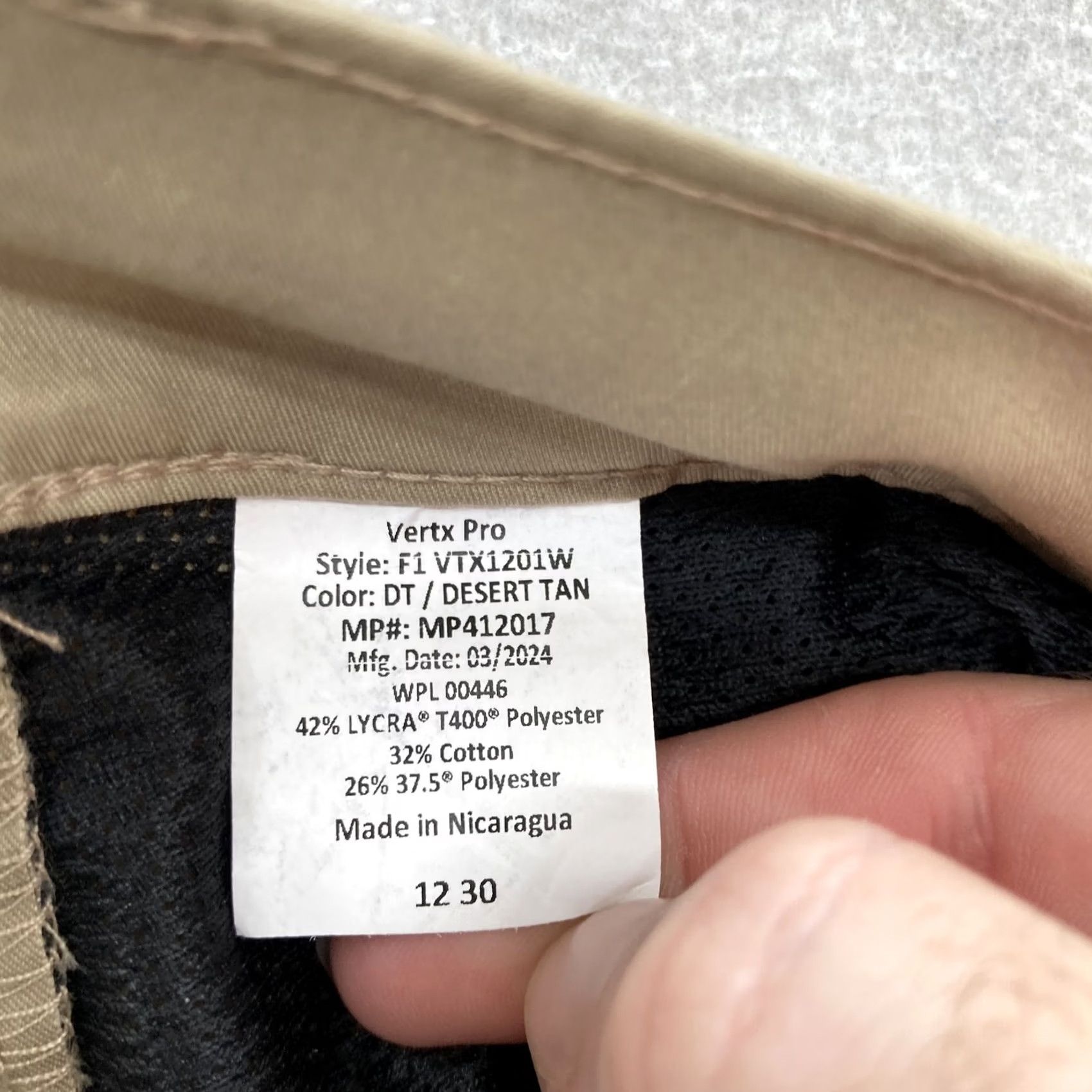 Vintage Vertx Pro Fusion Flex Pants Womens 12/30 Desert Tan Tactical Cargo Workwear NWT Size 34" / US 12 / IT 48 - 7 Thumbnail