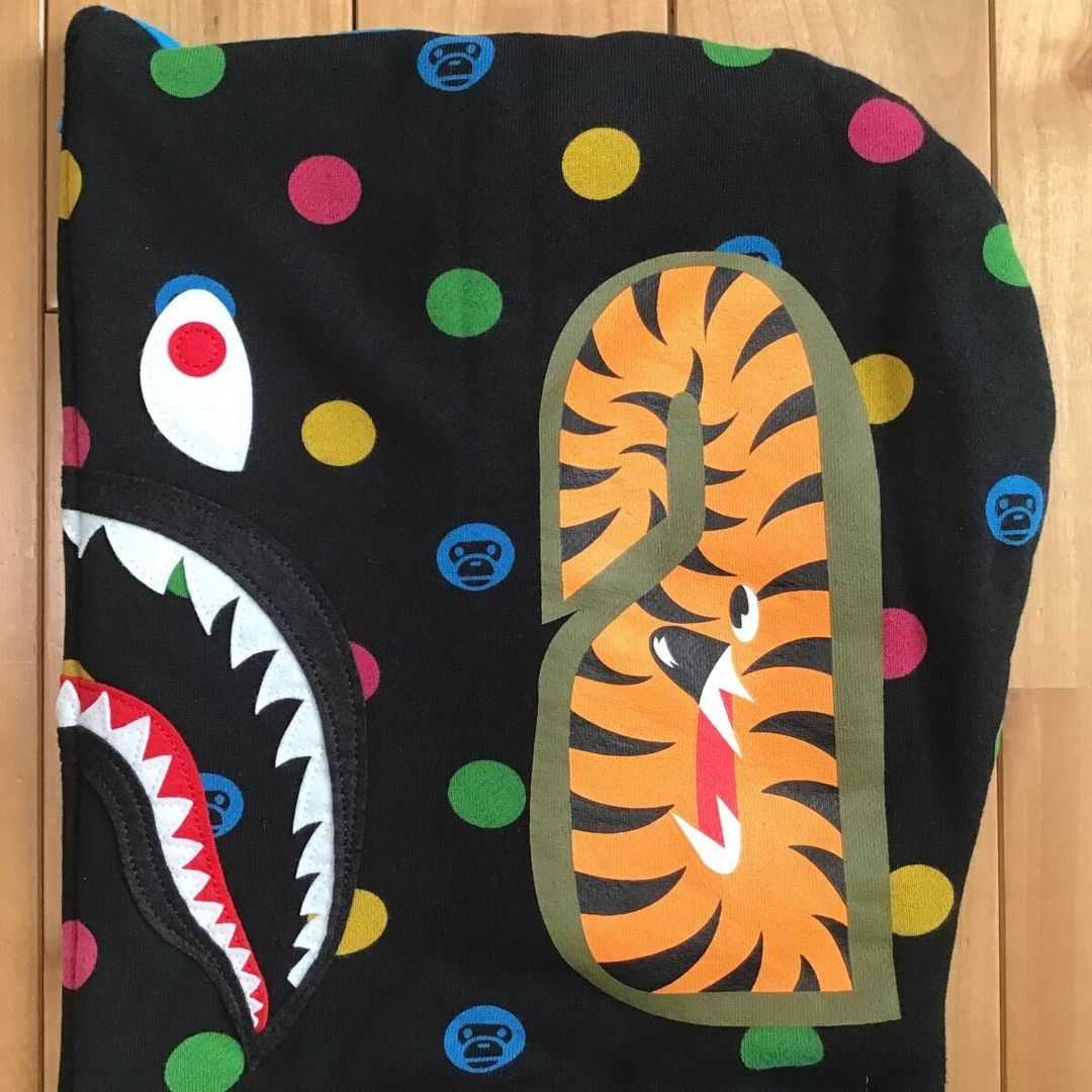 Bape × Nigo BAPE Dot Milo Shark Full Zip Hoodie a bathing ape Size US S / EU 44-46 / 1 - 5 Thumbnail