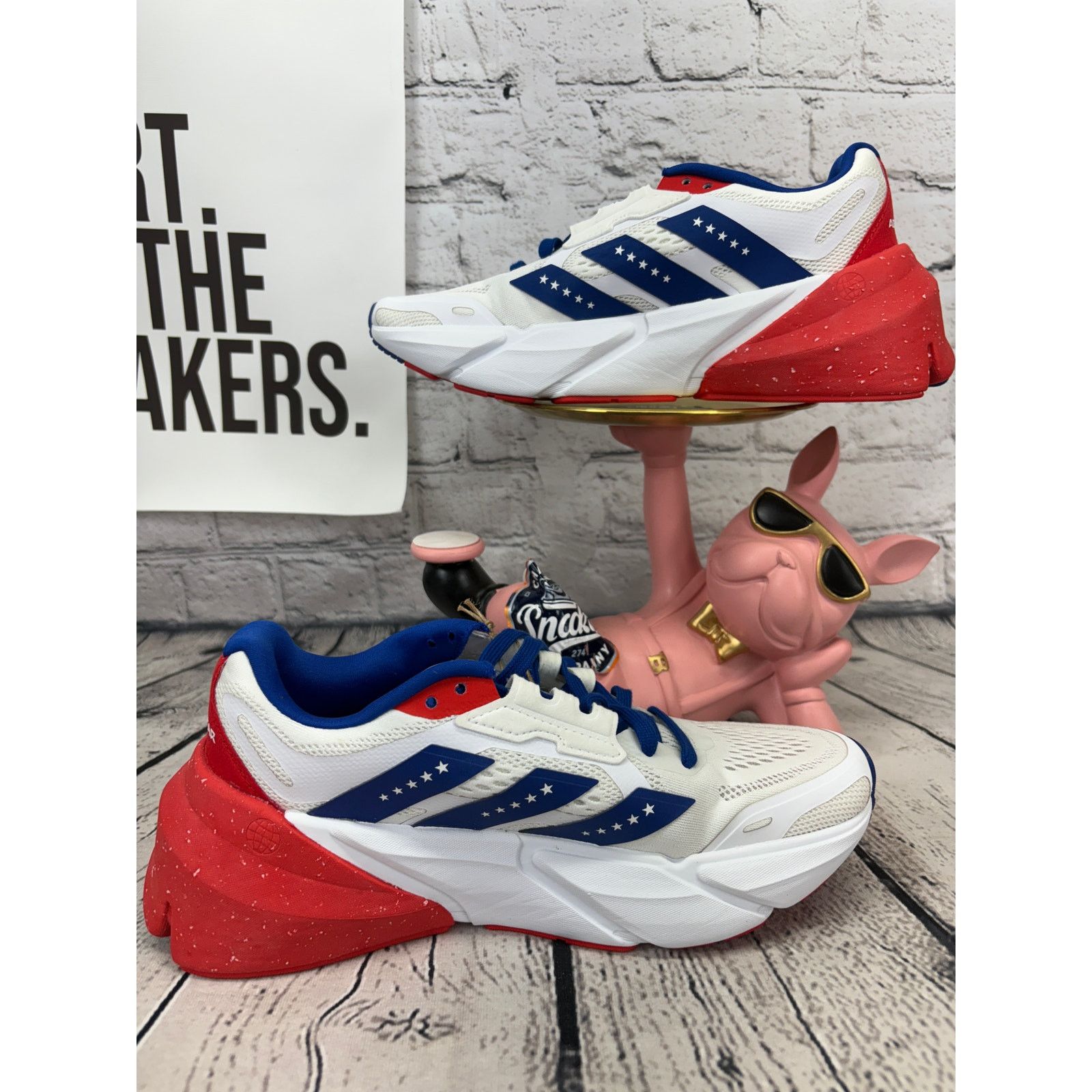Adidas Adidas Atlanta Peachtree Road Running Shoes Women 7 Red Blue Size US 7 / IT 37 - 6 Thumbnail