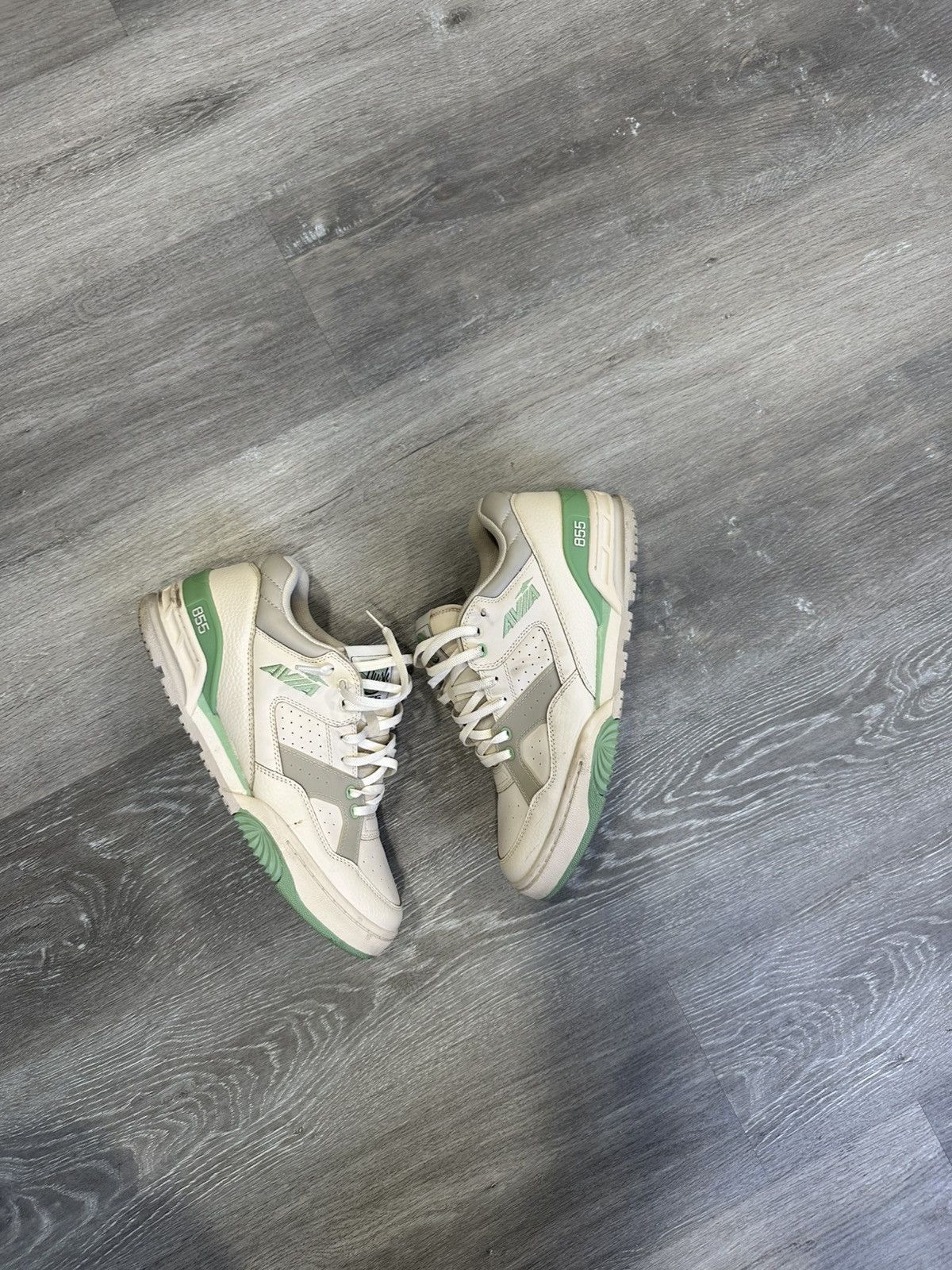Avia Avia Legacy 855 Low Men White Cream Classic Green Size 12 Size US 12 / EU 45 - 2 Thumbnail