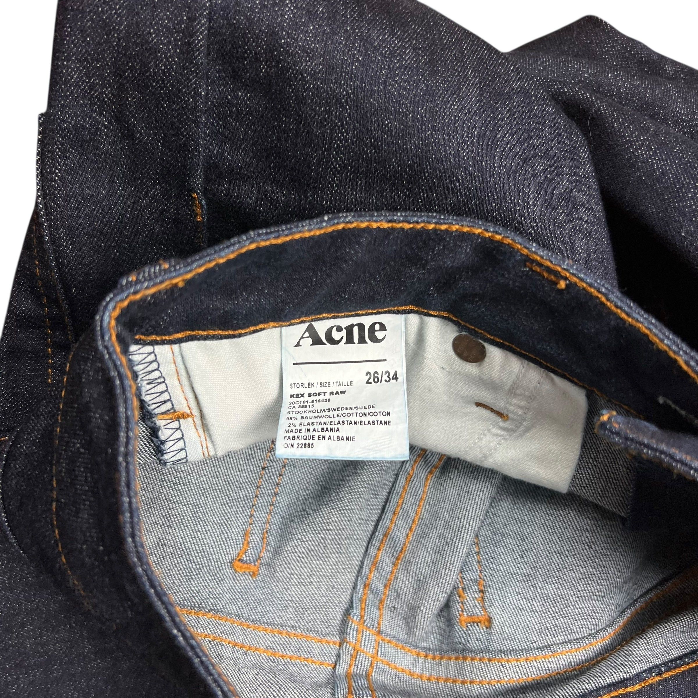Acne Studios Acne Studios Dark Blue Skinny Jeans - 26” Size 26" / US 2 / IT 38 - 5 Thumbnail