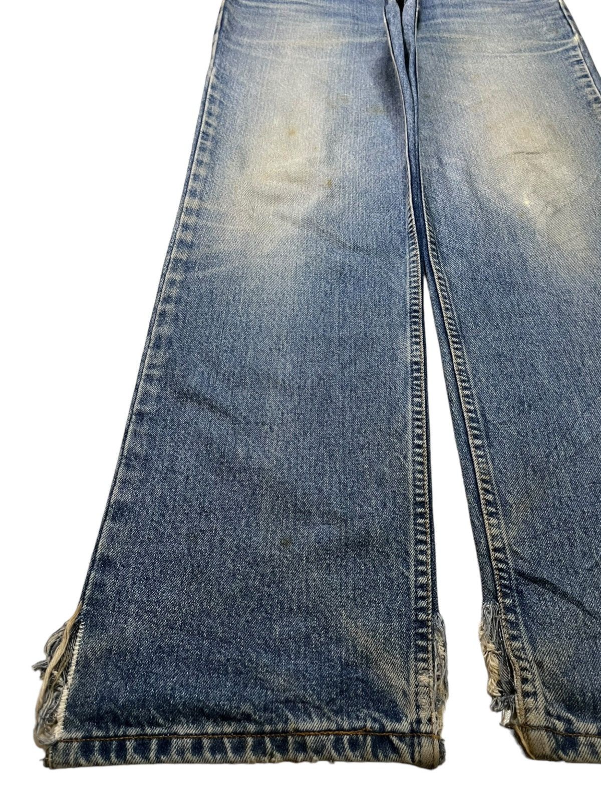 Levi's × Levi's Vintage Clothing Vintage 80s Levis 630 Orange Tab Mud Wash Rip Baggy Jeans Size US 33 - 6 Thumbnail