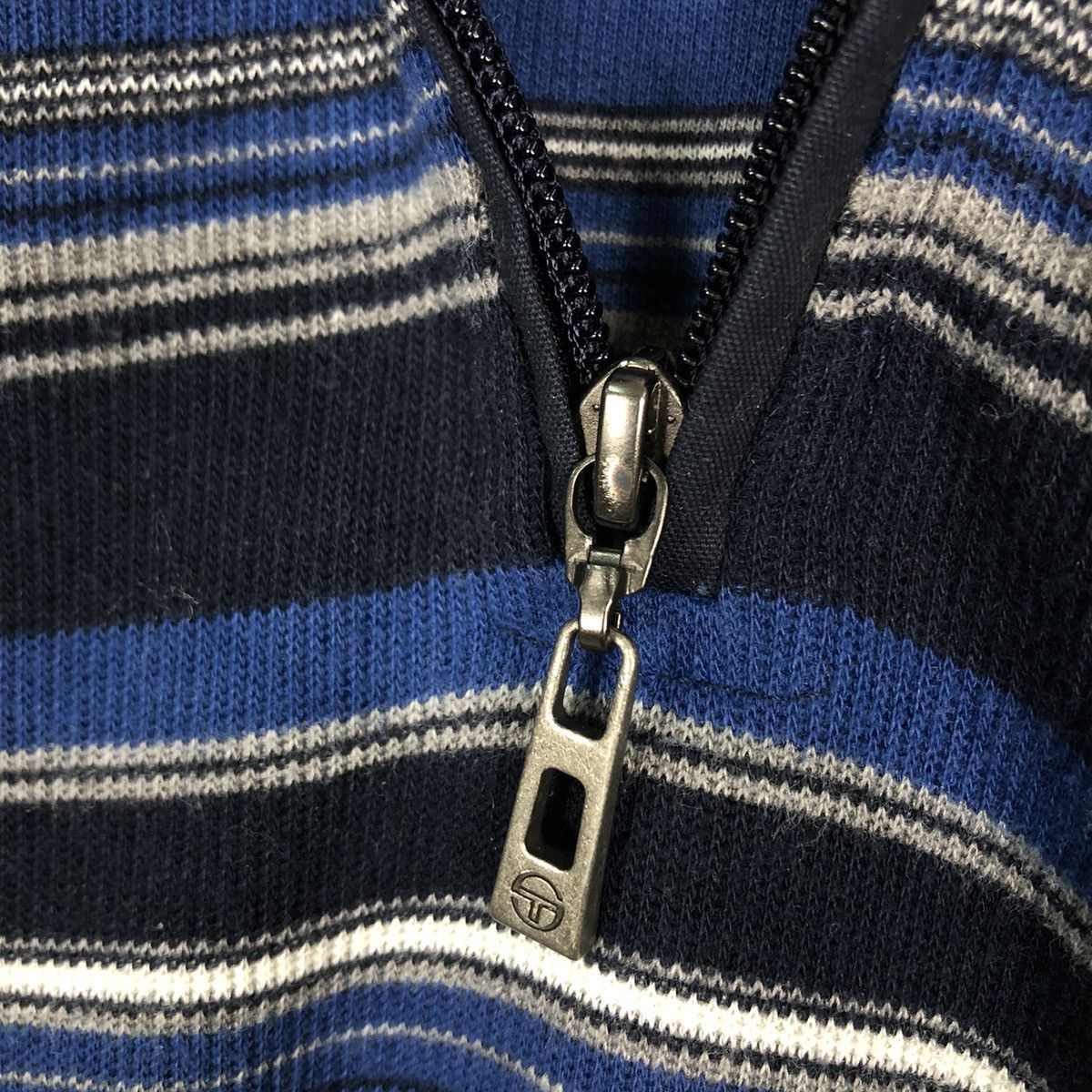 Japanese Brand 🔥Vintage Sergio Tacchini Anorak Long Sleeve Striped Collar Size US L / EU 52-54 / 3 - 14 Thumbnail