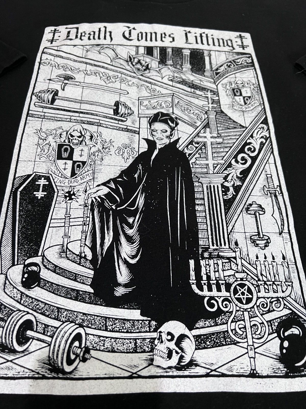 Expert Horror Death Comes Lifting GYM Fitness Promo Tee XL NOSFERATU Size US XL / EU 56 / 4 - 1 Thumbnail