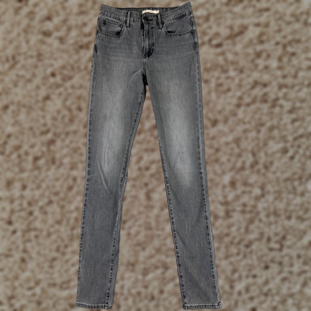 Levi's Levi's Women's Denim Jeans Skinny Fit 28 Black 700 Series High Rise Taper Fall Womens Size 28" / US 6 / IT 42 - 1 Thumbnail