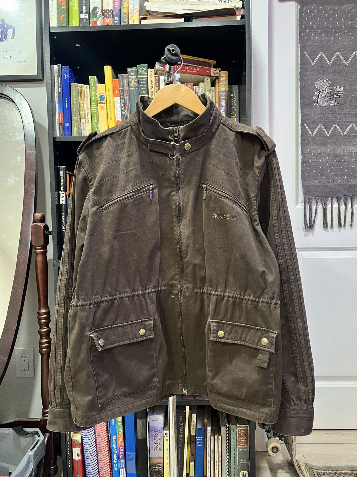 Adidas 2000s adidas military style jacket Size US L / EU 52-54 / 3 - 1 Thumbnail