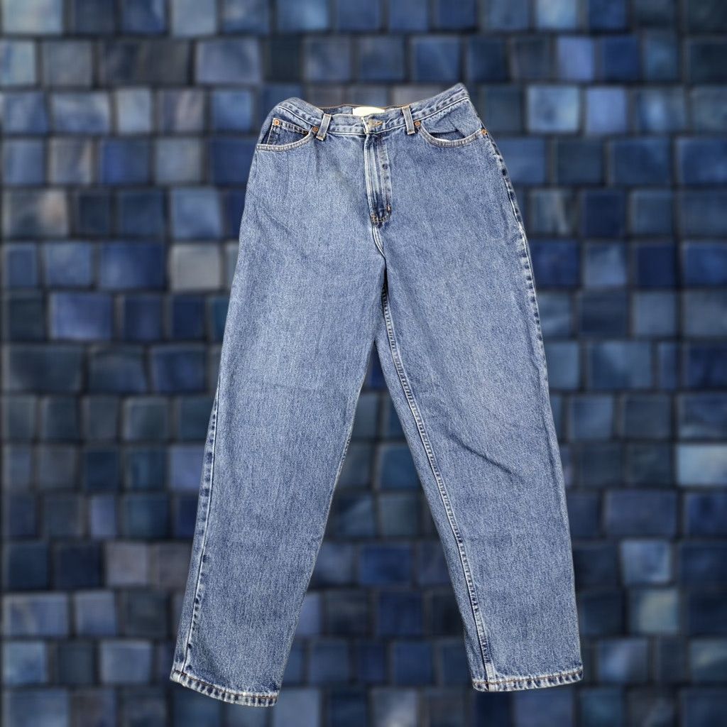 Gap VINTAGE Gap Jeans Womens 14 Ankle High Rise Denim 100% Cotton Blue United States 5-Pocket Logo Button Zip Mens? Size 36" / US 14 / IT 50 - 1 Thumbnail