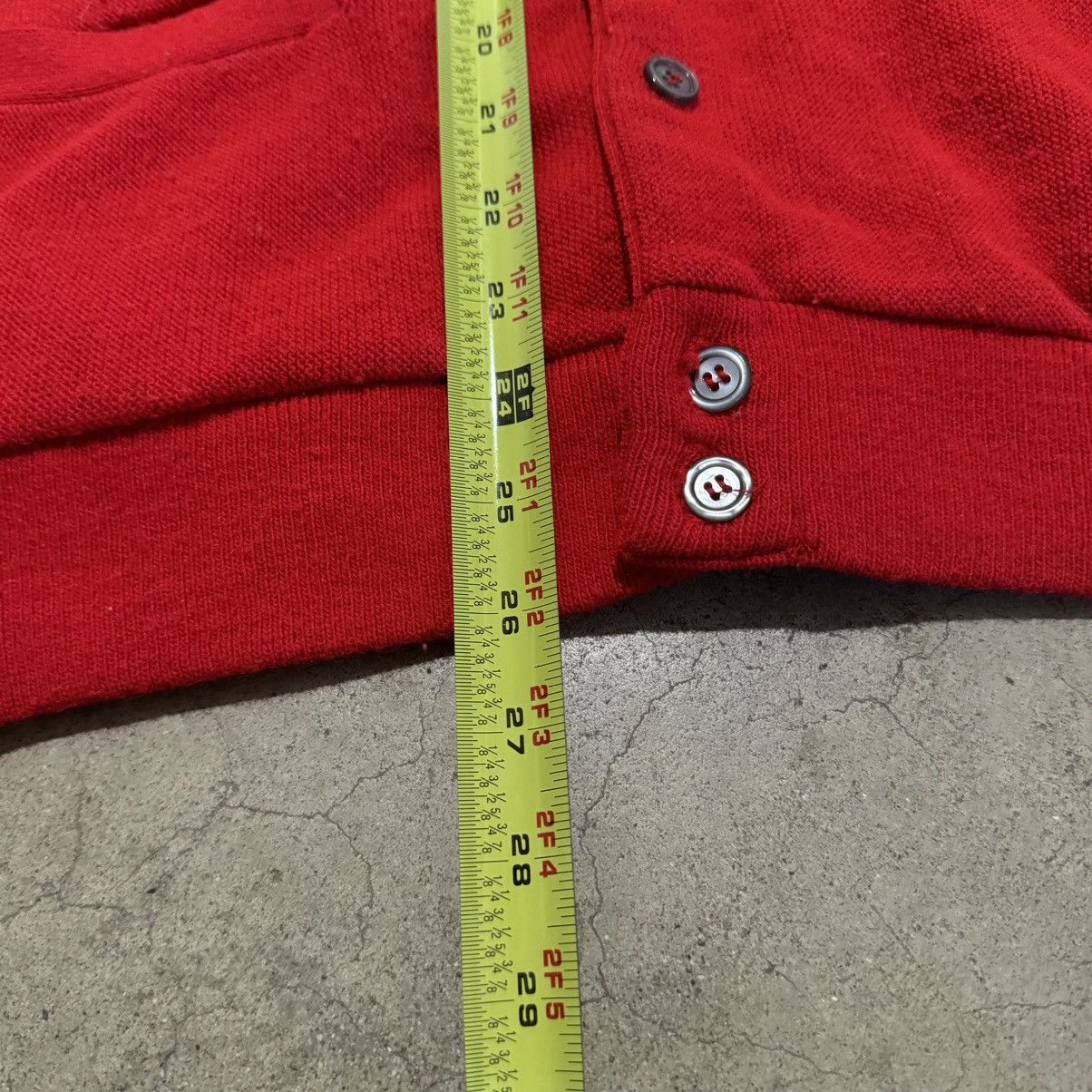 Vintage VINTAGE 80s RED ACRYLIC CARDIGAN! Size US L / EU 52-54 / 3 - 8 Thumbnail