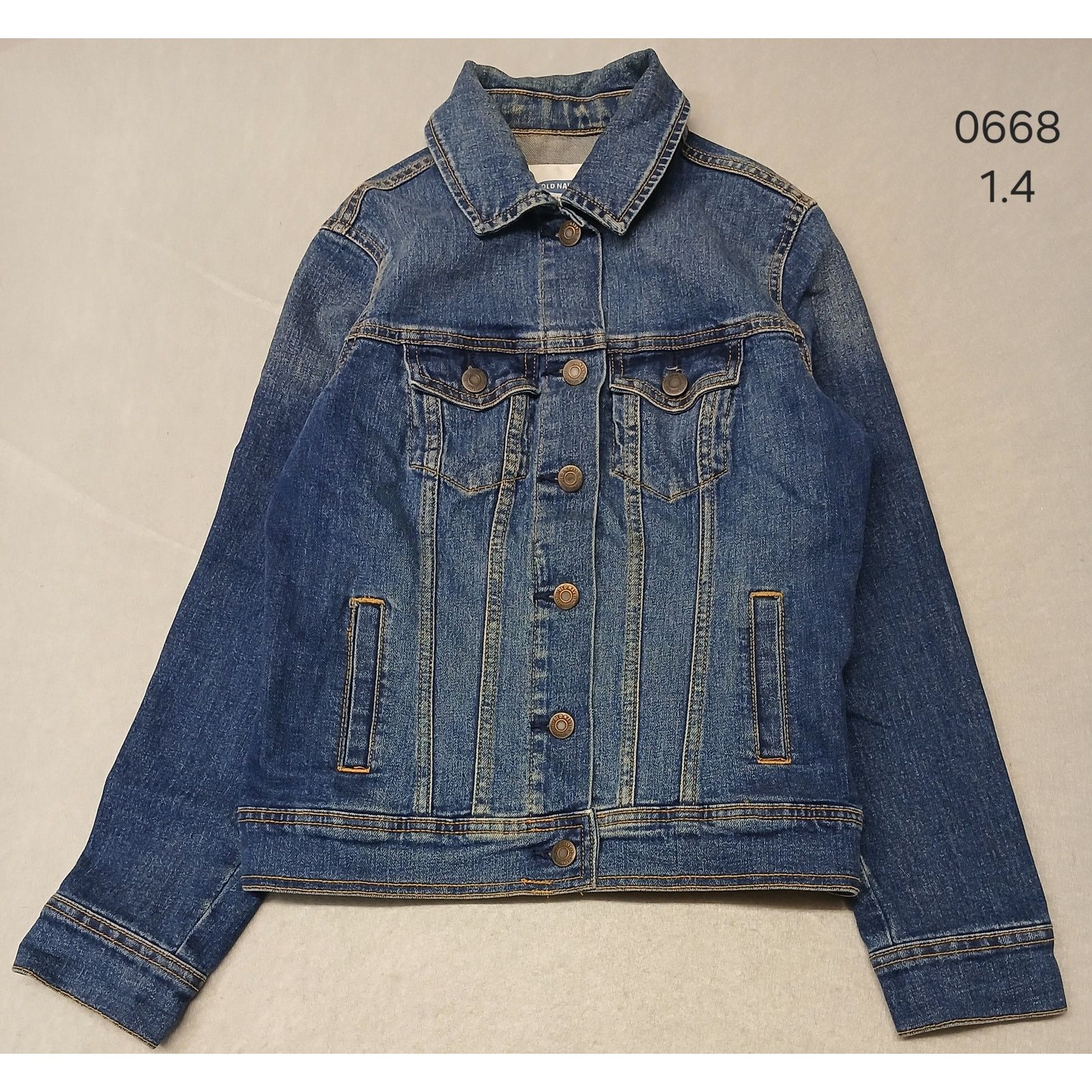 Old Navy Old Navy (XSmall) Long Sleeve Blue Denim Jean Jacket Size XS / US 0-2 / IT 36-38 - 1 Thumbnail