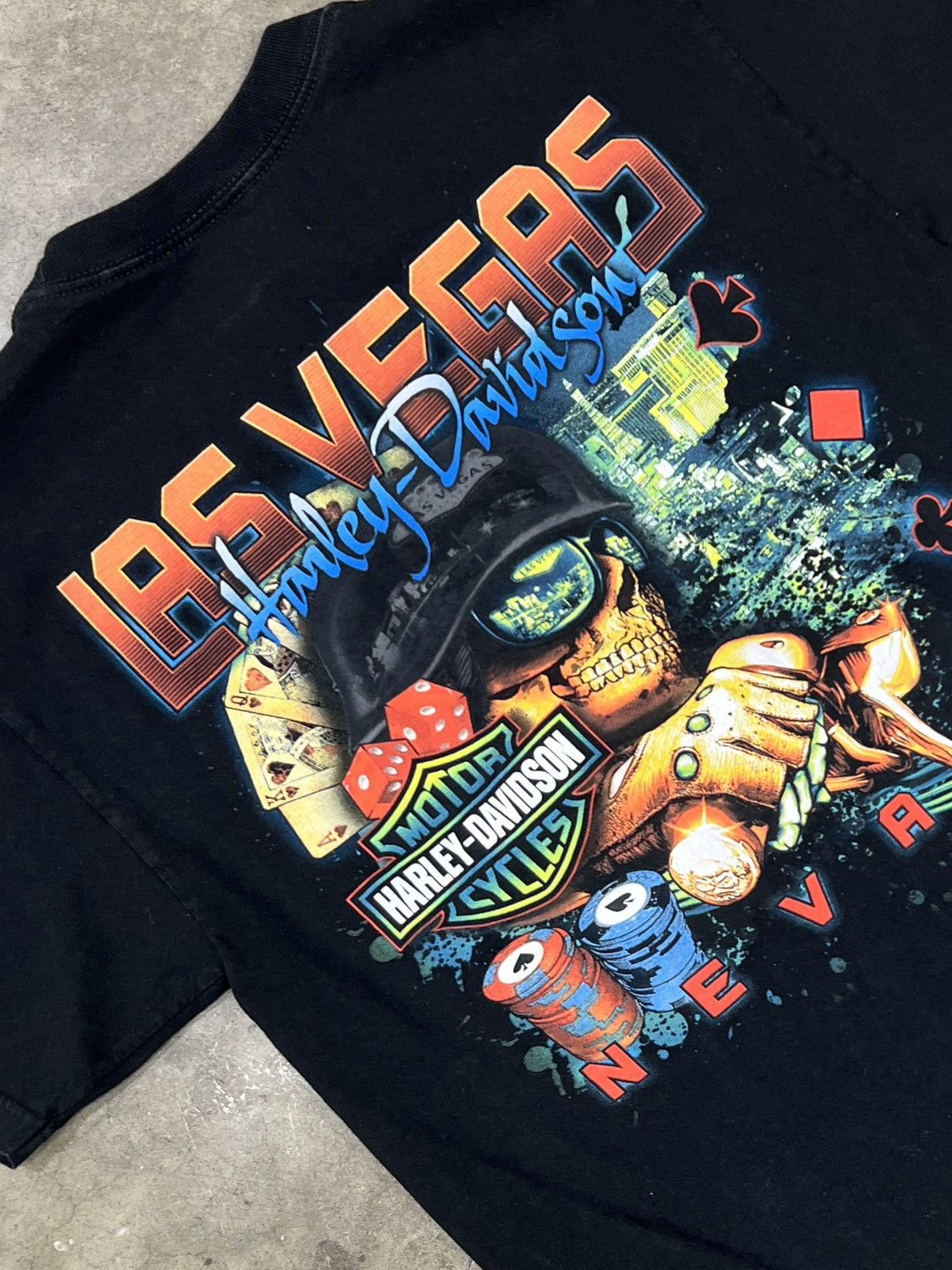 Harley Davidson 2012 Harley Davidson Las Vegas Skull Motorcycle Medium Size US M / EU 48-50 / 2 - 1 Thumbnail