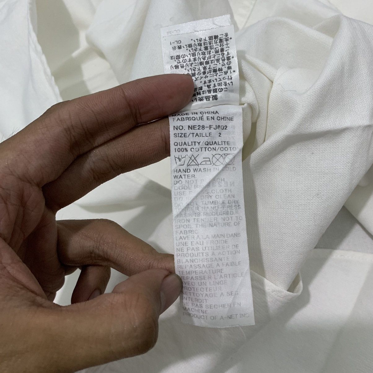 Ne-Net ne net By Issey Miyake Classic White Size US M / EU 48-50 / 2 - 11 Thumbnail