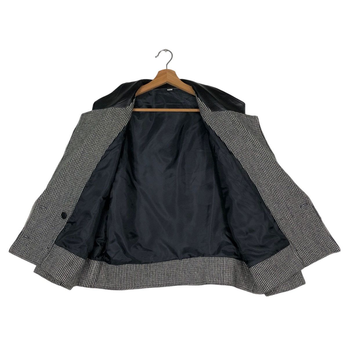 Japanese Brand 🔥Vintage Wool Jacket Bomber Herringbone Issey Miyake Japan Size US M / EU 48-50 / 2 - 13 Thumbnail
