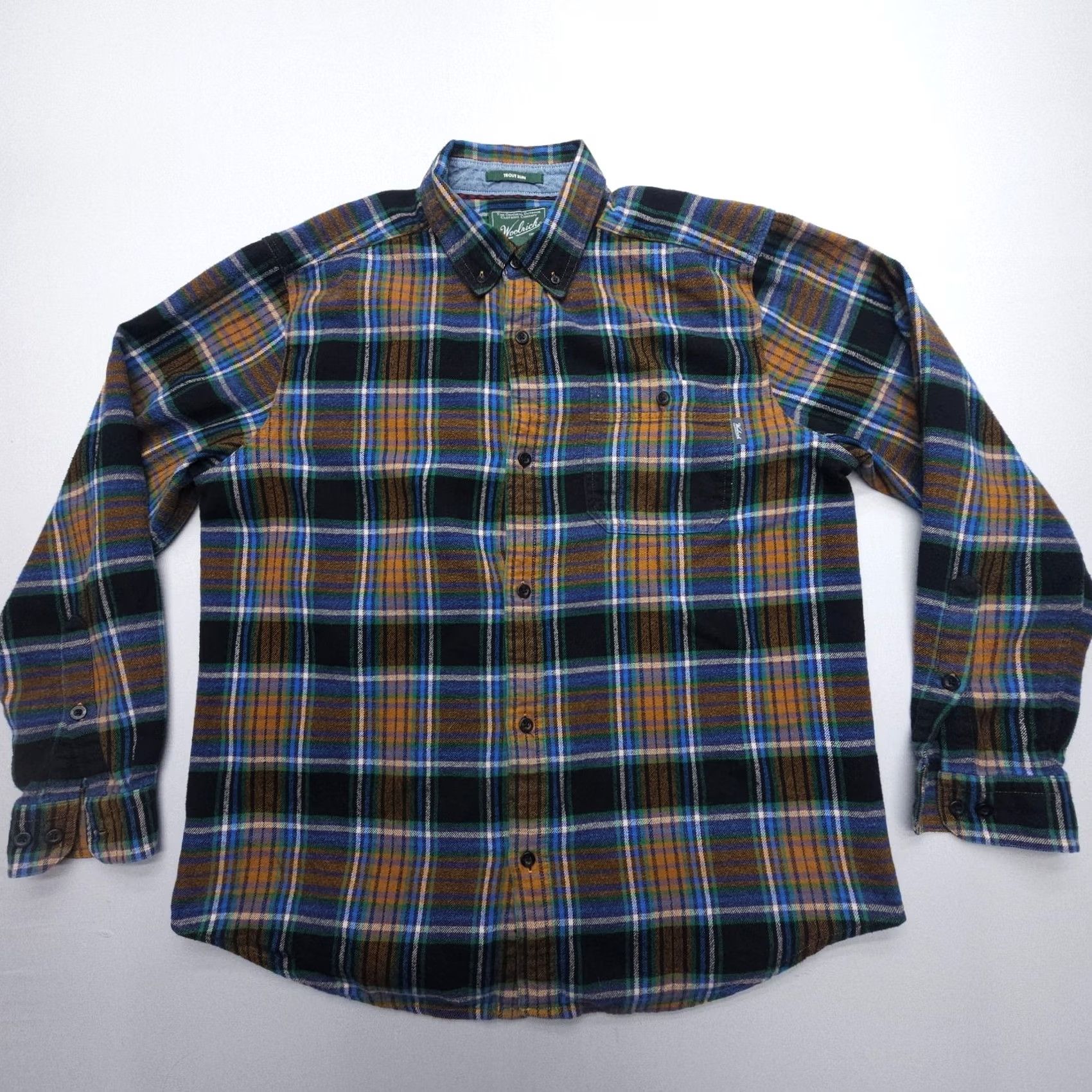 Vintage Woolrich Trout Run Shirt Mens L Plaid Flannel Button-Up Casual Outdoor Woolrich Trout Run Mens Large Flannel Shirt Plaid Button-Up Casual Outdoor Size US L / EU 52-54 / 3 - 2 Thumbnail
