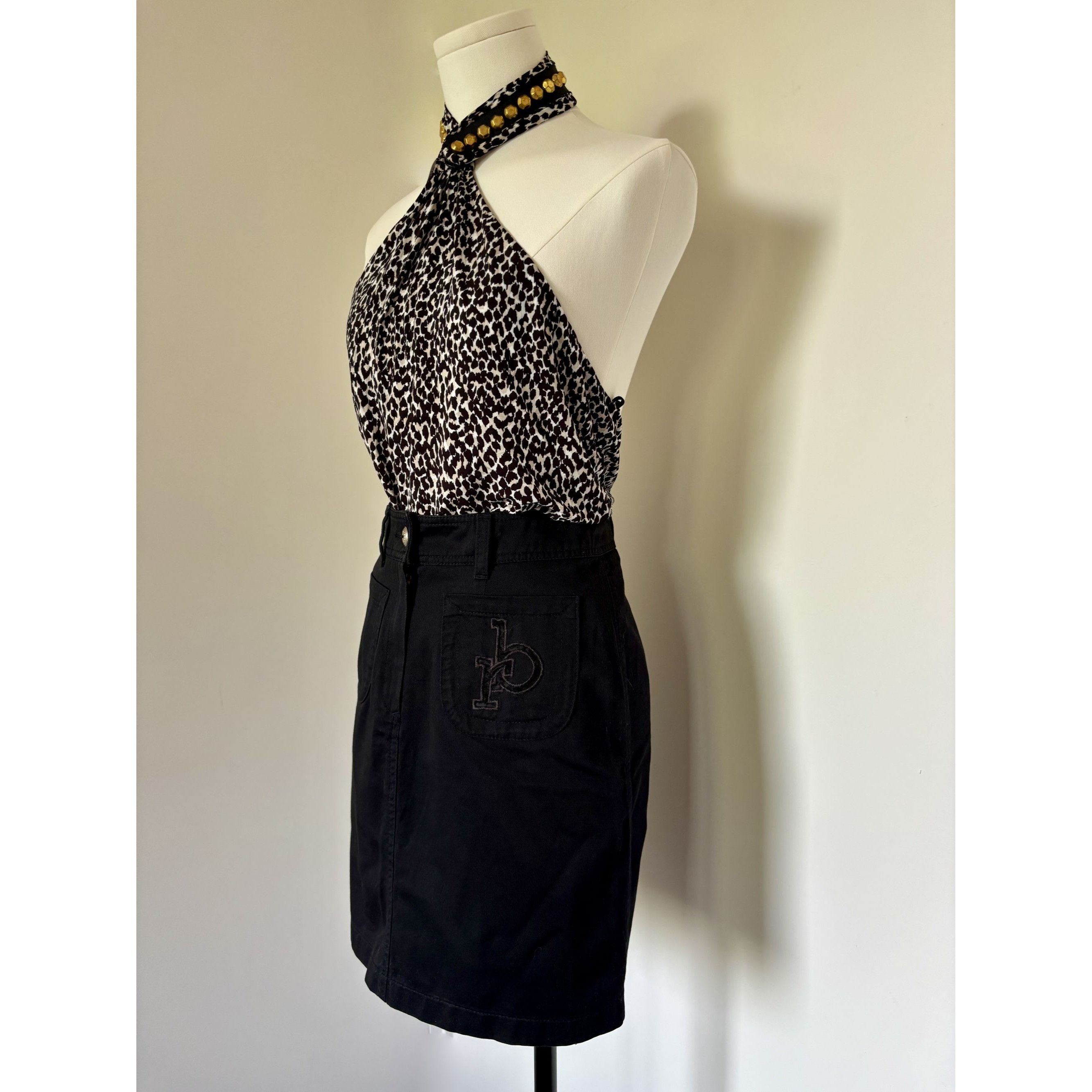 Cavalli Class Stretch Leopard Print Top by Class Cavalli – Size XL (fits M Size XL / US 12-14 / IT 48-50 - 3 Thumbnail