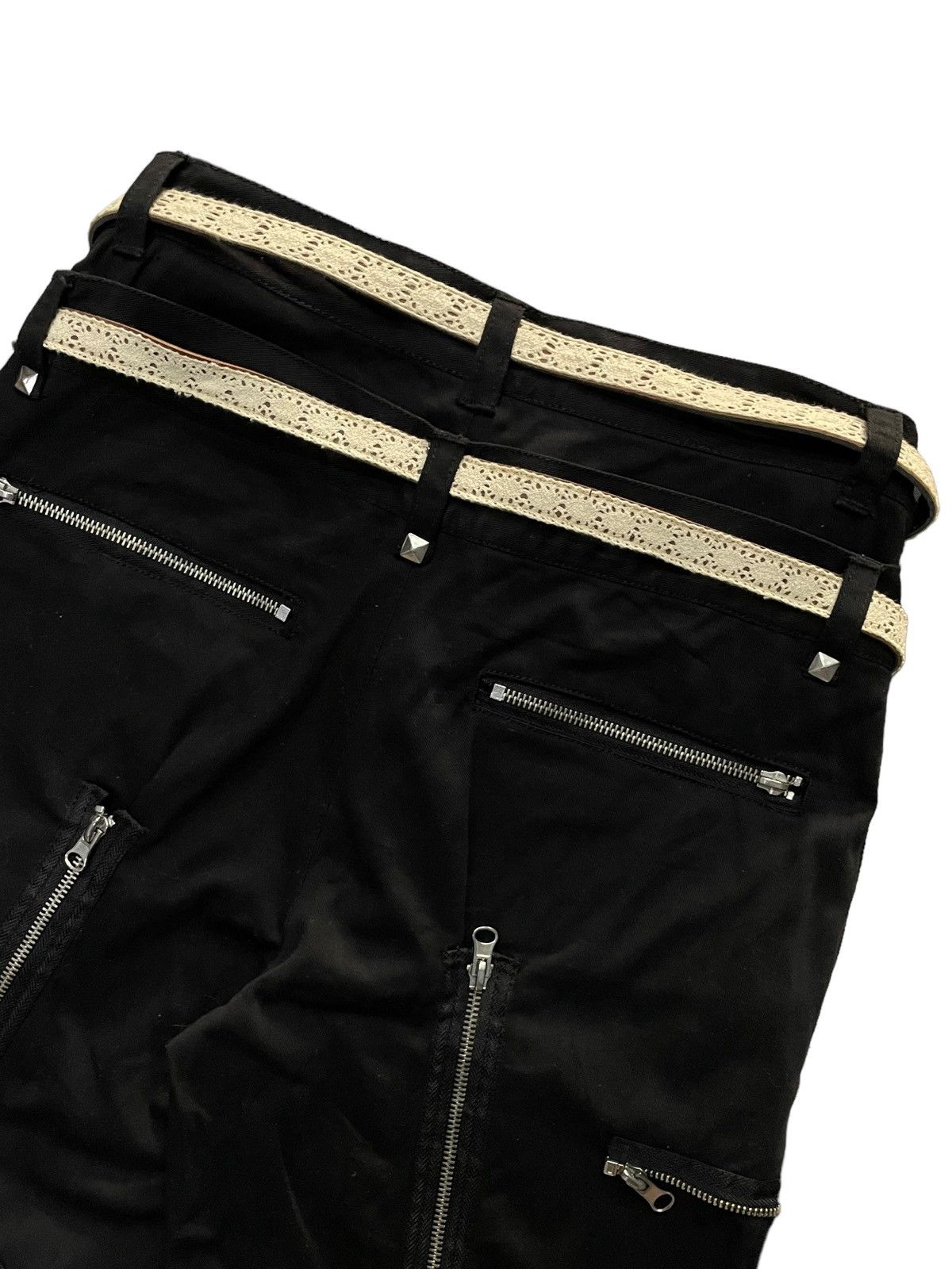 Japanese Brand Tokyo Ikebukuro Cyber Punk Bondage Cargo Pants Size US 30 / EU 46 - 14 Thumbnail