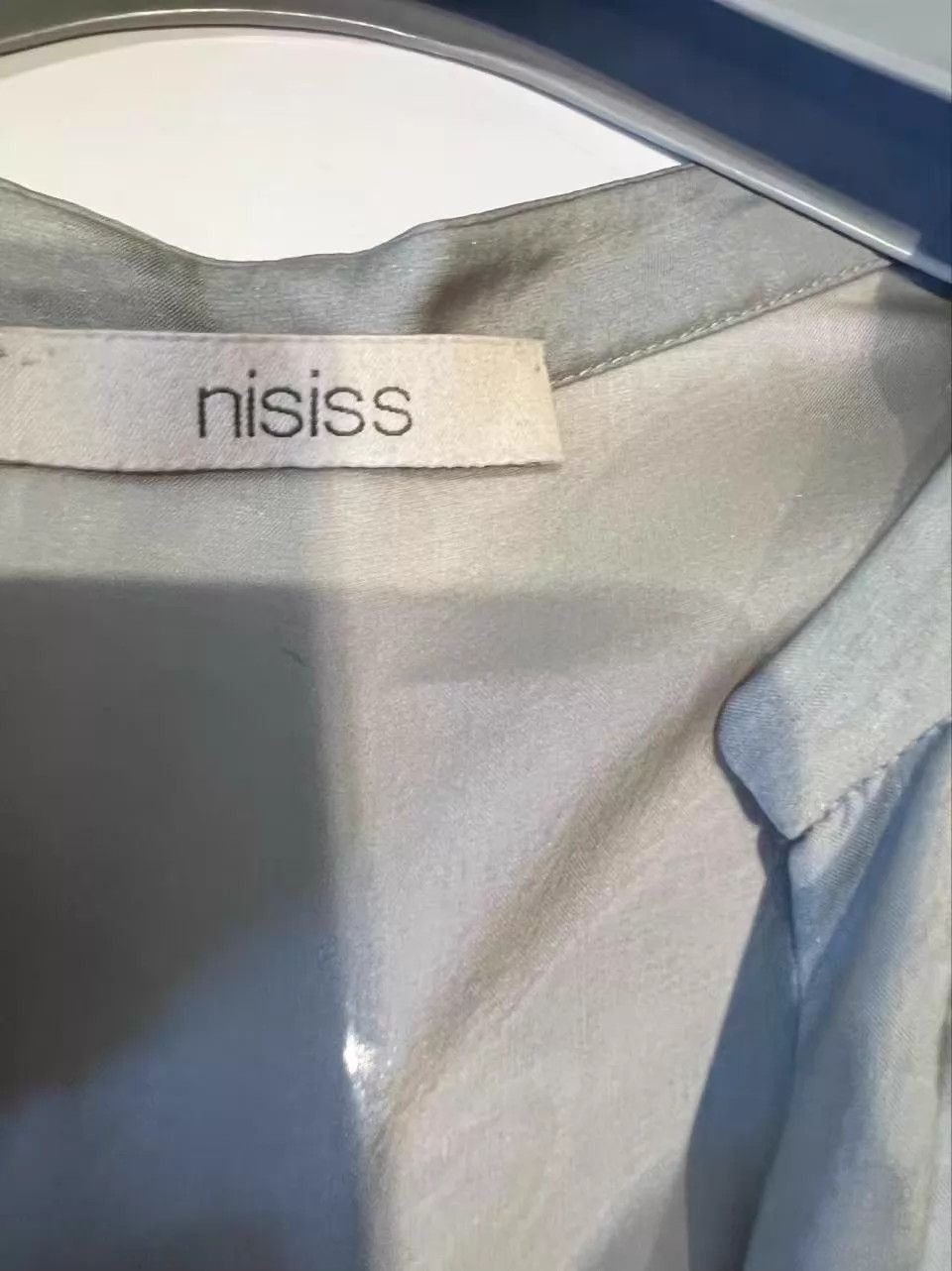 Other Nisiss 100% Silk Gray-Green Pleated Dress Size 36 Size XS / US 0-2 / IT 36-38 - 5 Thumbnail
