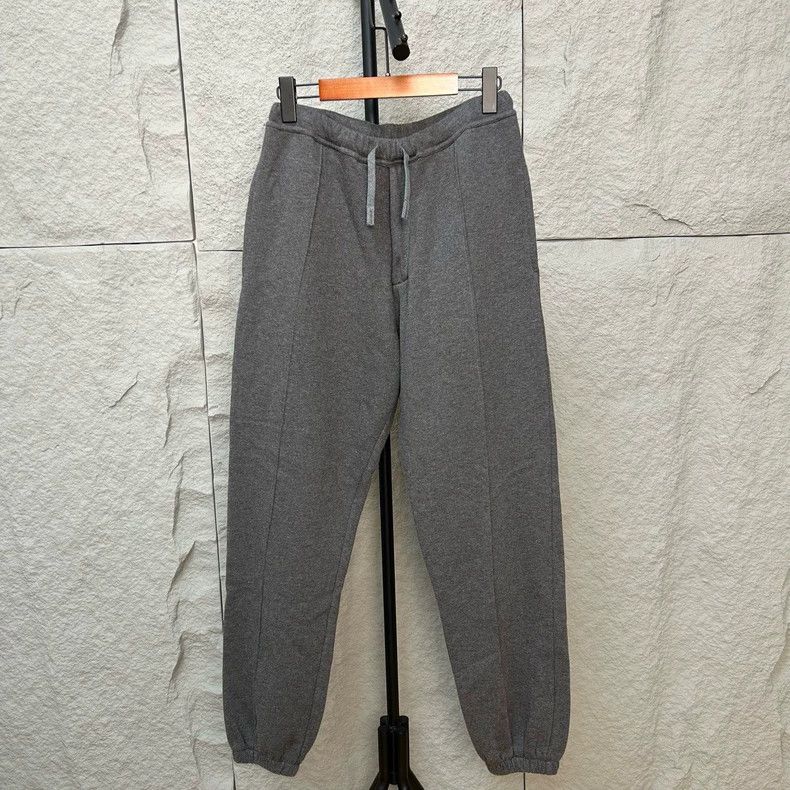 Dior Dior SizeS Gray lace-up knitted sports pants Size US 29 - 1 Thumbnail