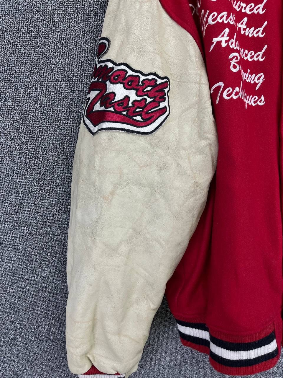 Japanese Brand Vintage Asahi Honnama Rare Wool Varsity Leather Jacket Size US M / EU 48-50 / 2 - 14 Thumbnail