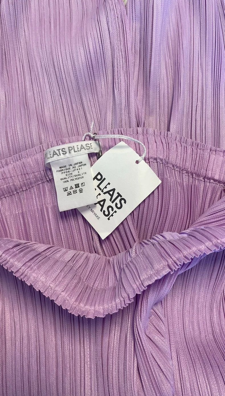 Issey Miyake Issey Miyake size:3 Pink pleated straight-leg trousers Size 31" - 3 Thumbnail