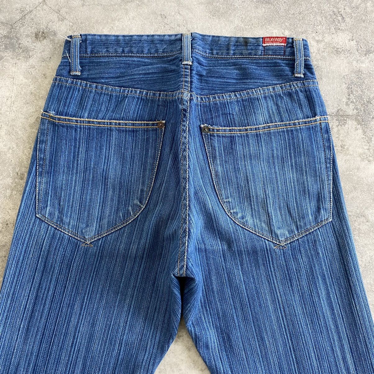 Japanese Brand Blue Way Japan Twill Striped Flared Denim Jeans Size US 28 / EU 44 - 19 Thumbnail
