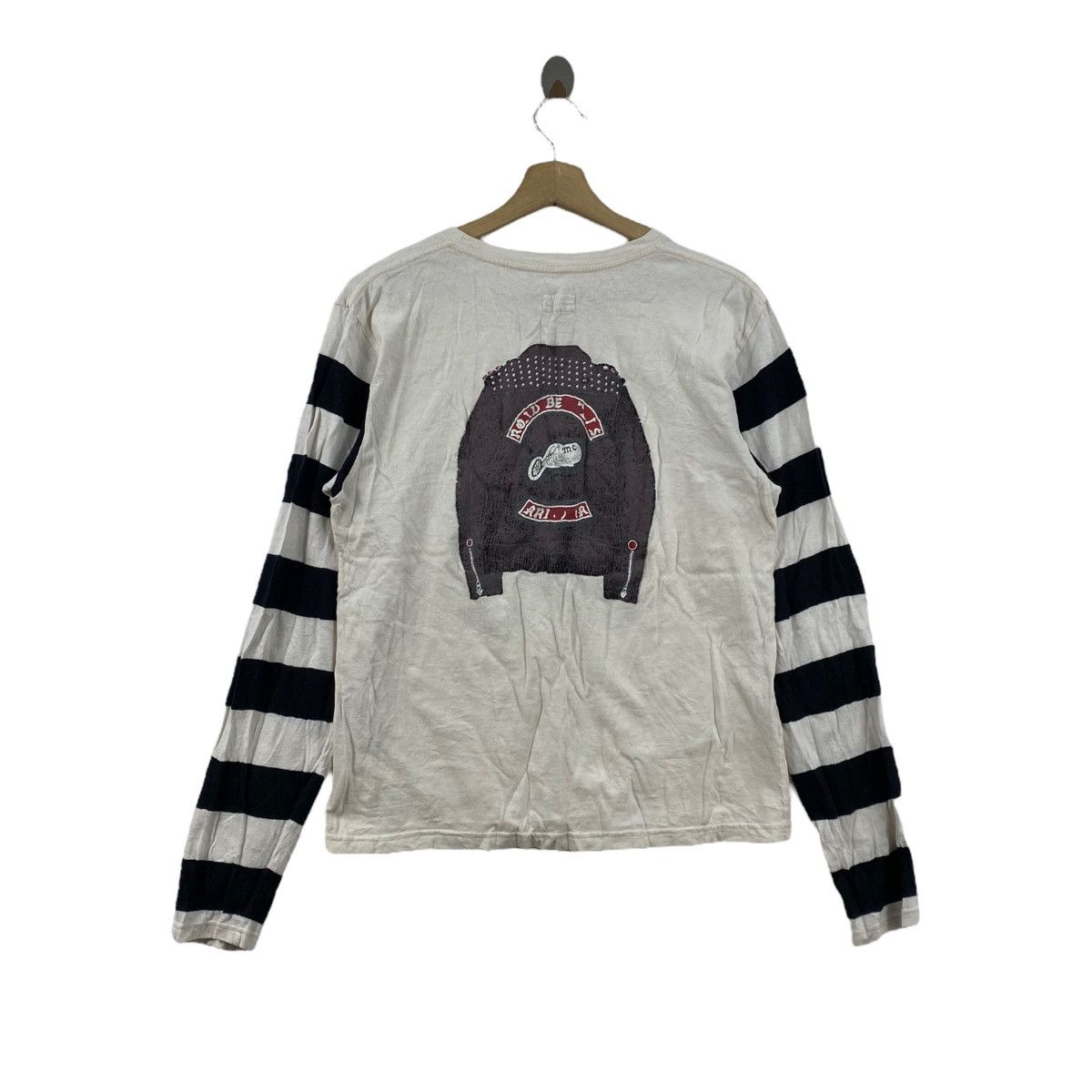Japanese Brand × Kapital Kountry KAPITAL KOUNTRY Japanese Brand Ivory Double Collar Stripes Size US M / EU 48-50 / 2 - 3 Thumbnail
