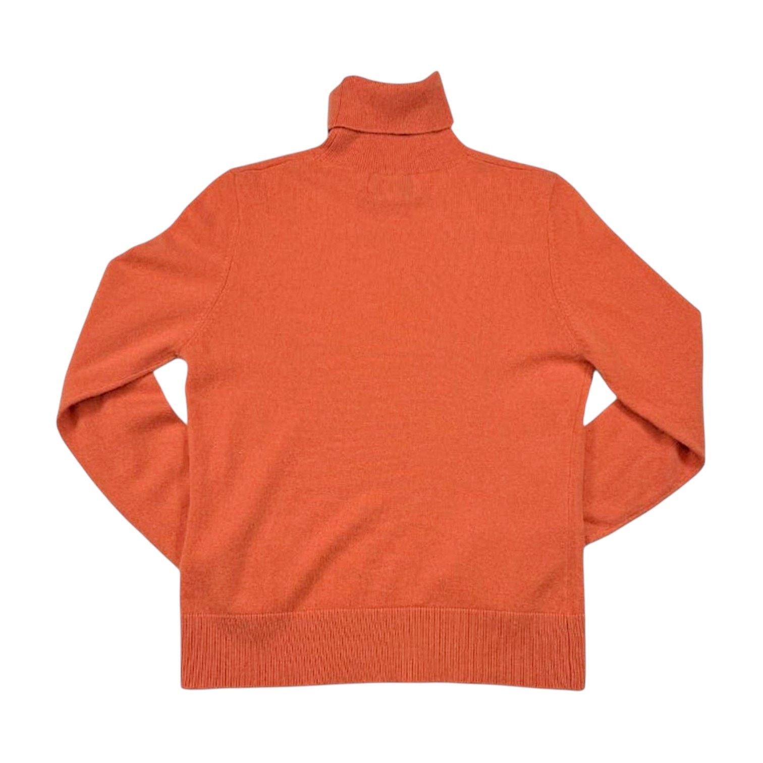 Bloomingdale's Bloomingdale’s Cashmere Orange Sweater | Size L Size L / US 10 / IT 46 - 2 Thumbnail