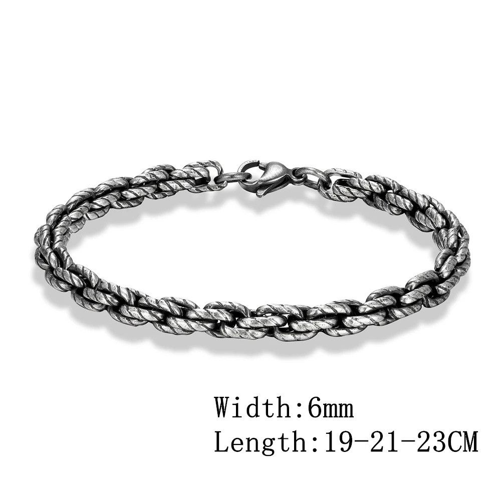 Other Punk Rock Cuban Link Chain Bracelet Bangles Gift For Him Size ONE SIZE - 6 Thumbnail