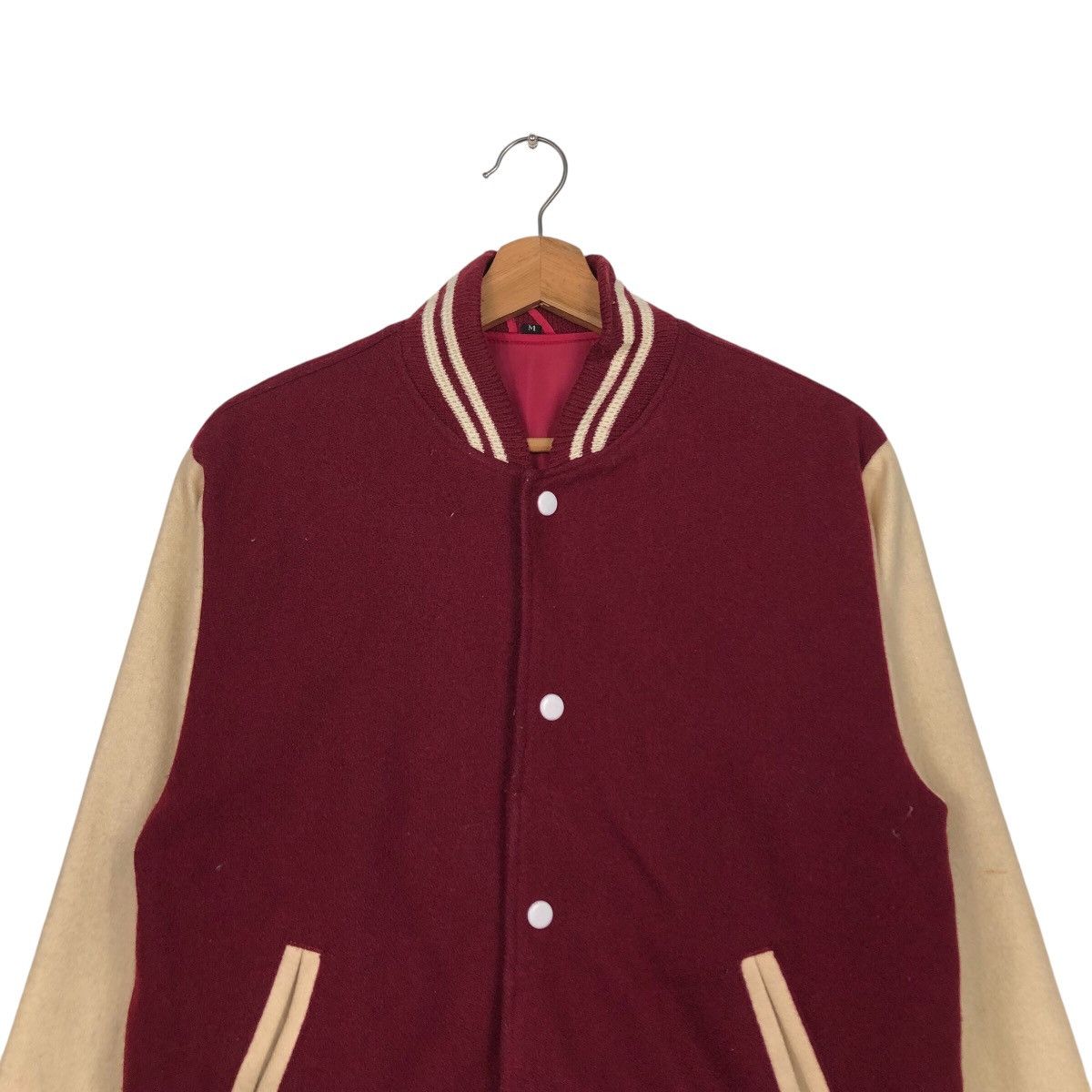 Japanese Brand × Vintage 📌Vintage Varsity Jacket Unknown Brand Issey Miyake Size US M / EU 48-50 / 2 - 4 Thumbnail