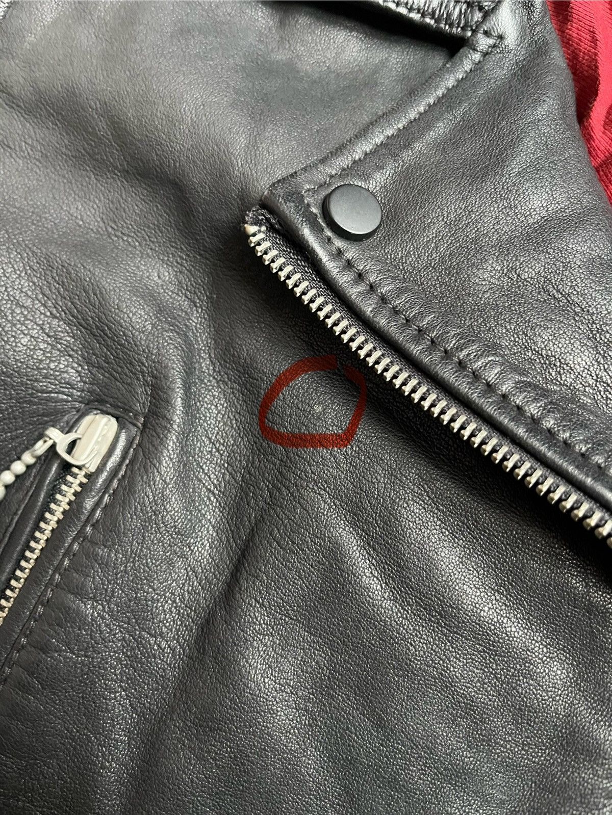 Allsaints AllSaints Women Lamb Leather Black Biker Jacket Size XS / US 0-2 / IT 36-38 - 19 Thumbnail