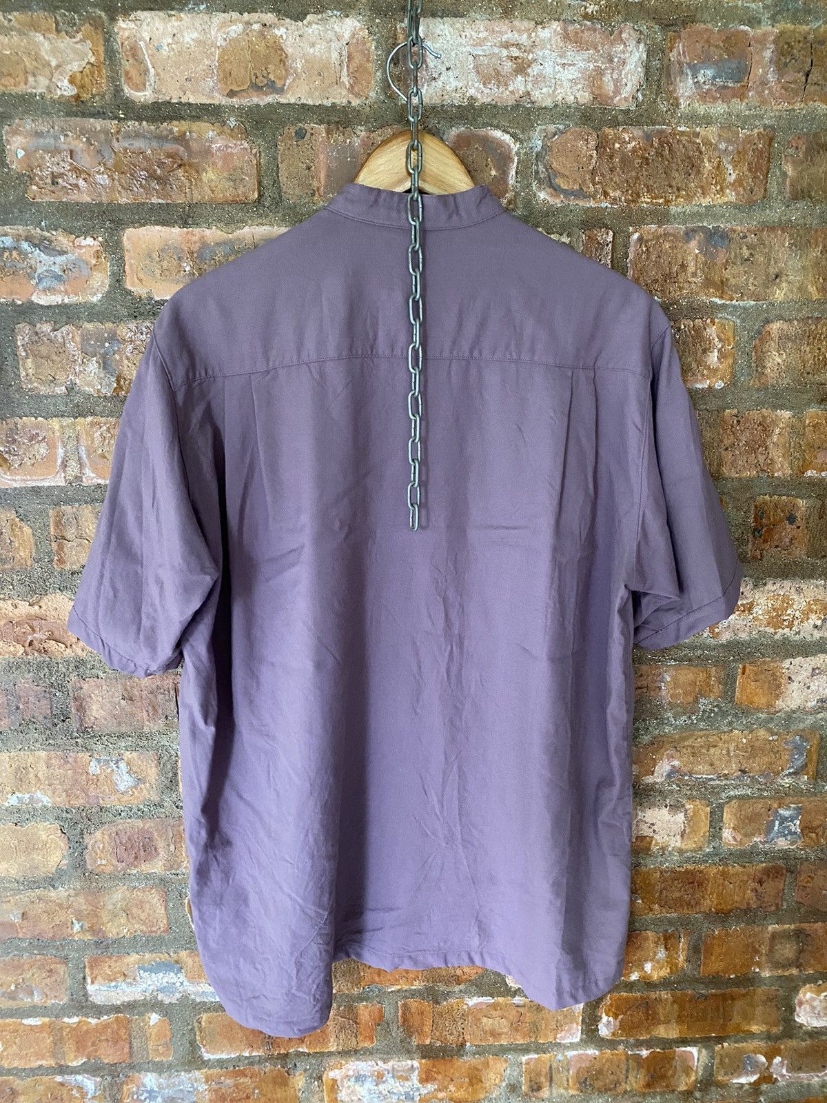 Balenciaga 1990s Balenciaga embroidered logo 100% wool shirt Size US L / EU 52-54 / 3 - 7 Thumbnail