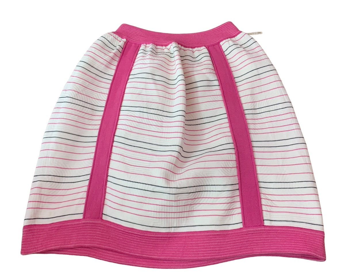 Chanel CHANEL 16C SOUL LINE ZIP SKIRT PINK WHITE Size 25" / US 0 / IT 36 - 9 Thumbnail