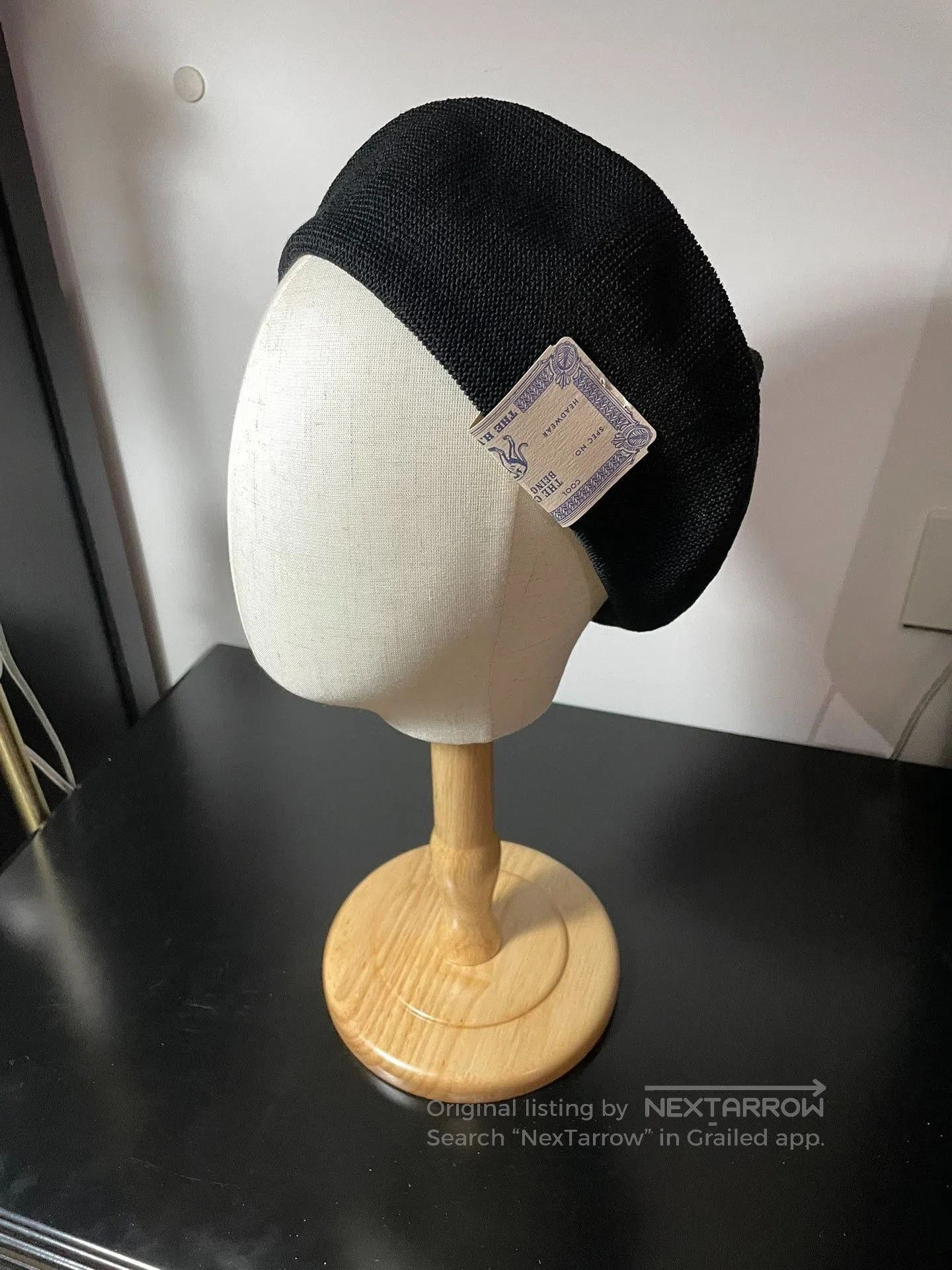 THE H.W.DOG&CO. H.W.Dog Summer Beret Black. Size ONE SIZE - 1 Thumbnail