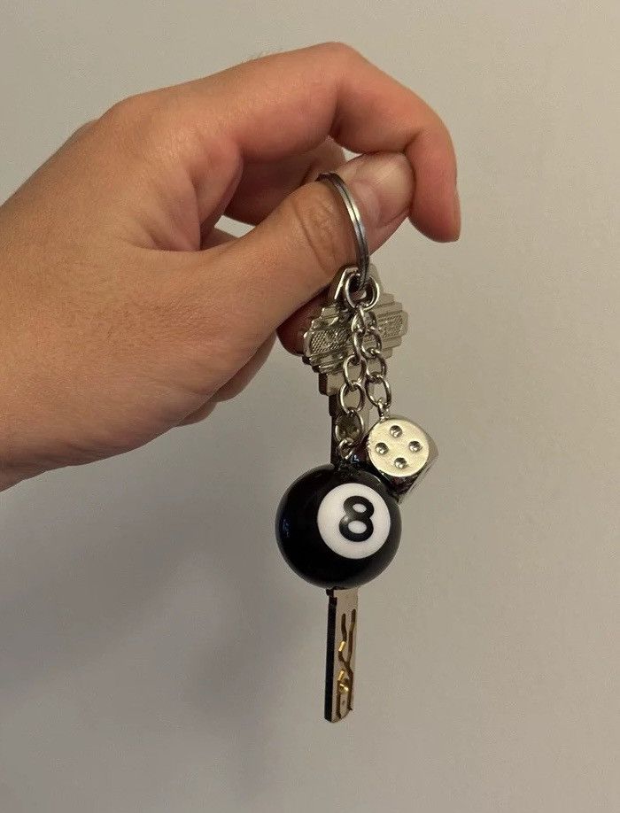 Japanese Brand × Vintage Retro punk snooker ball dice chain keychain Size ONE SIZE - 3 Thumbnail