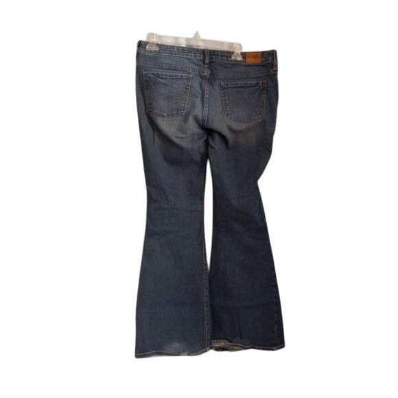 Bullhead Denim Co. Bullhead 13R Womens Newport Skinny Flare Jeans Blue Denim Di Size US 35 - 10 Thumbnail