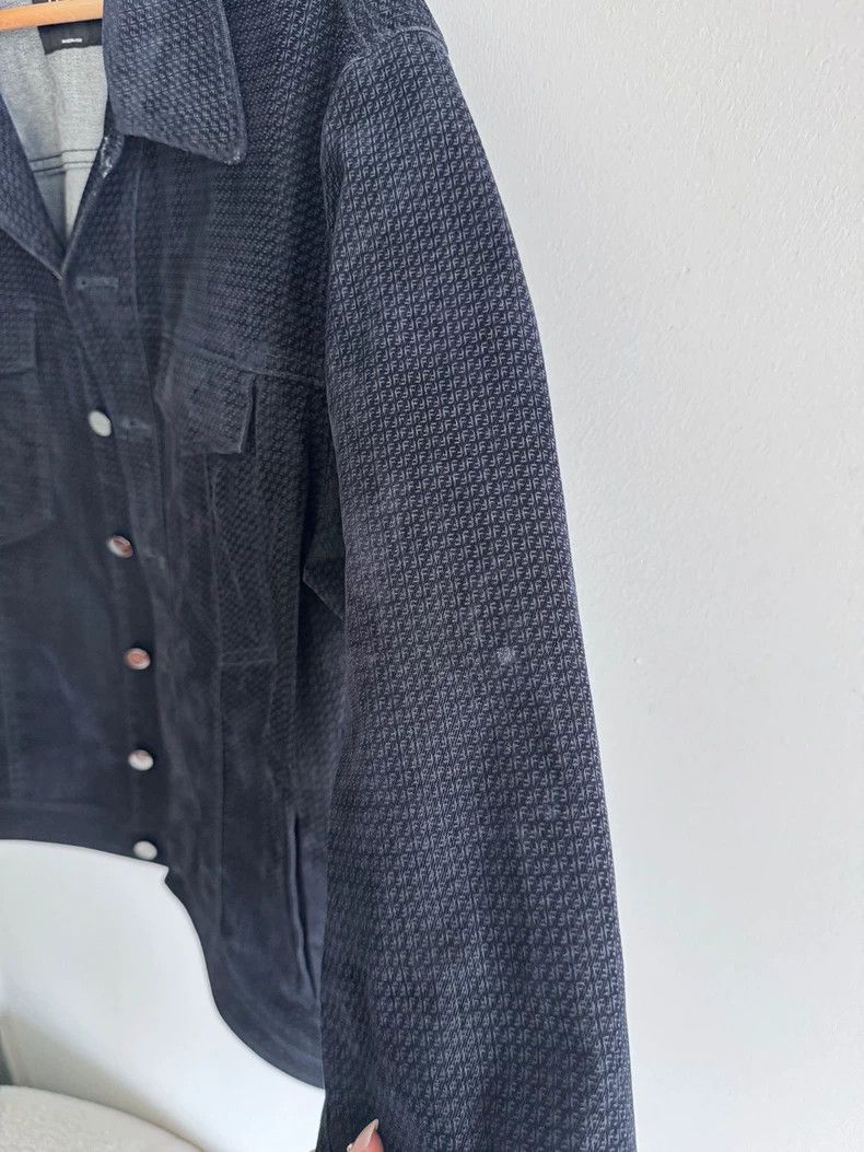 Fendi Fendi Men's miniature FF plush pattern denim jacket Size US M / EU 48-50 / 2 - 3 Thumbnail