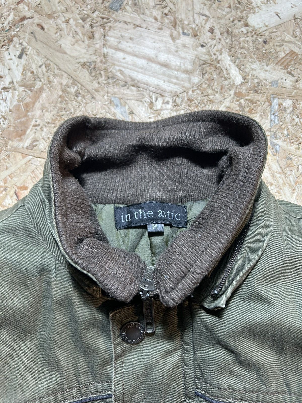 In The Attic In The Attic Olive Green Military Style Jacket Size US M / EU 48-50 / 2 - 7 Thumbnail
