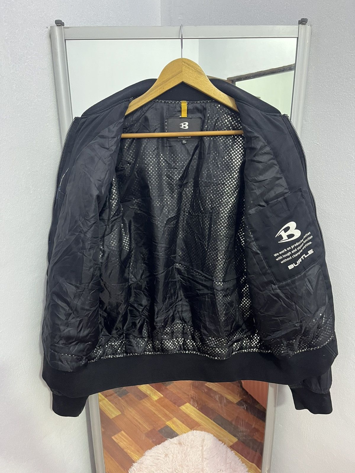Japanese Brand Burtle Workwear Bomber Jacket Black Tactical Size US L / EU 52-54 / 3 - 6 Thumbnail