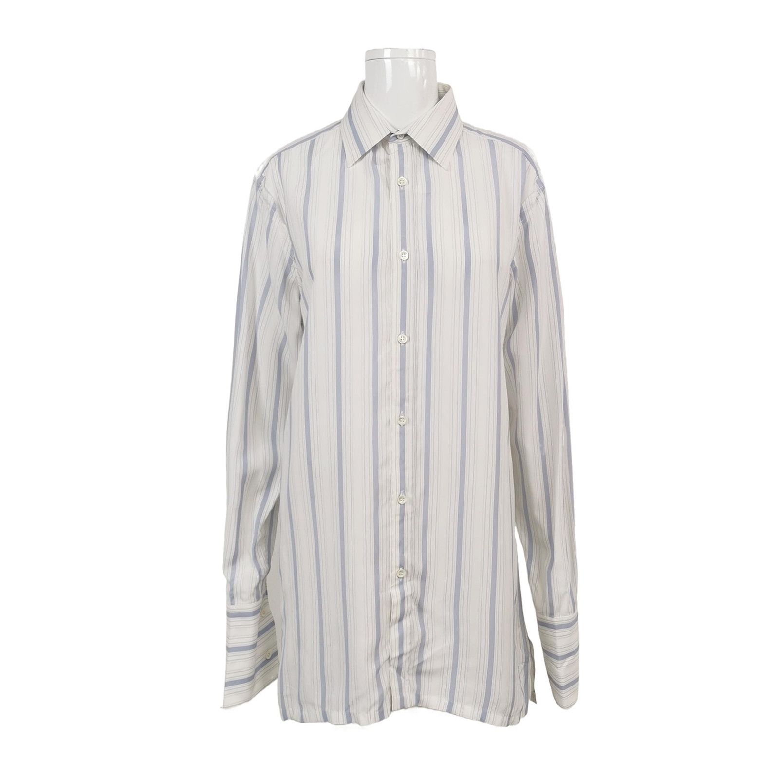 Maison Margiela Maison Margiela Striped Button Up Shirt Size 40 Size S / US 4 / IT 40 - 1 Thumbnail