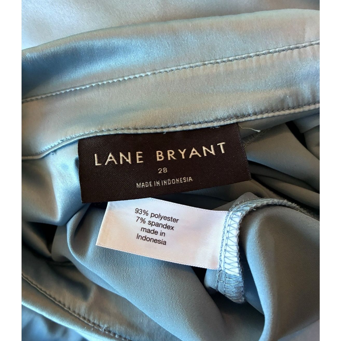 Other Lane Bryant collared button-down blue satin shirt Size 4XL / US 24-26 - 6 Thumbnail