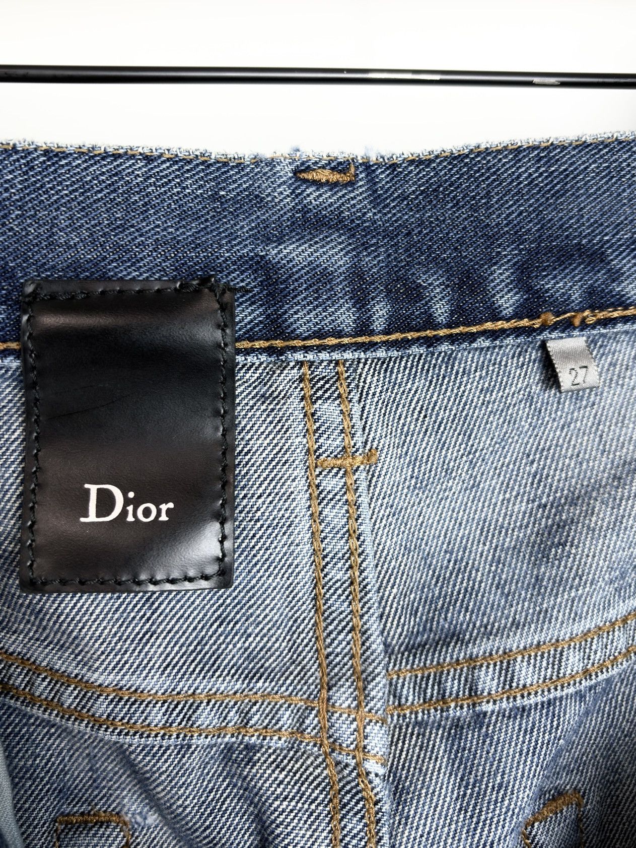 Dior SS08 Dior Homme Lightwash Jake Faded Blue Denim Jeans KVA Size US 27 - 7 Thumbnail