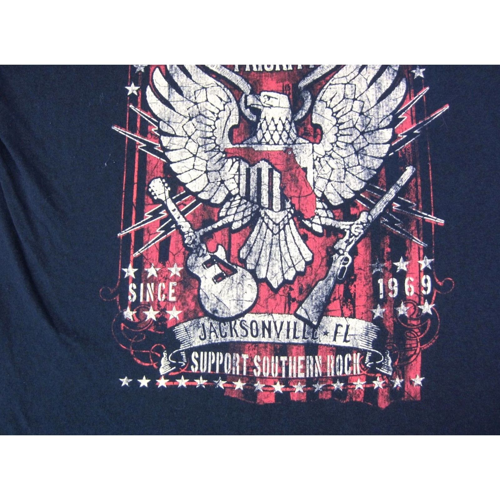 Gildan VINTAGE Lynyrd Skynyrd Shirt Mens XL Black Support Southern Rock 90s Size US XL / EU 56 / 4 - 4 Thumbnail