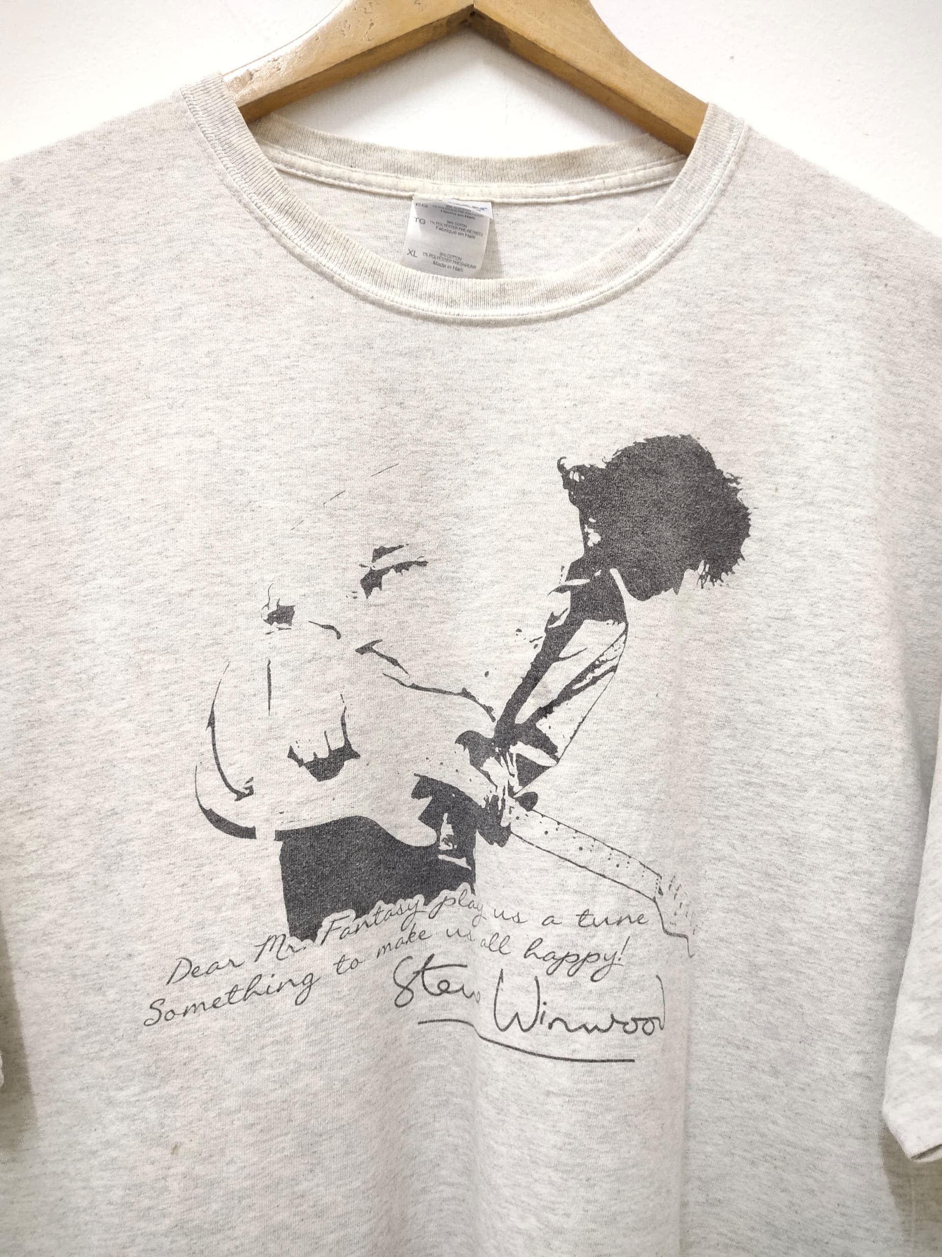 Band Tees Vintage Steve Winwood Rock band promo t shirt rare Size US XL / EU 56 / 4 - 5 Thumbnail