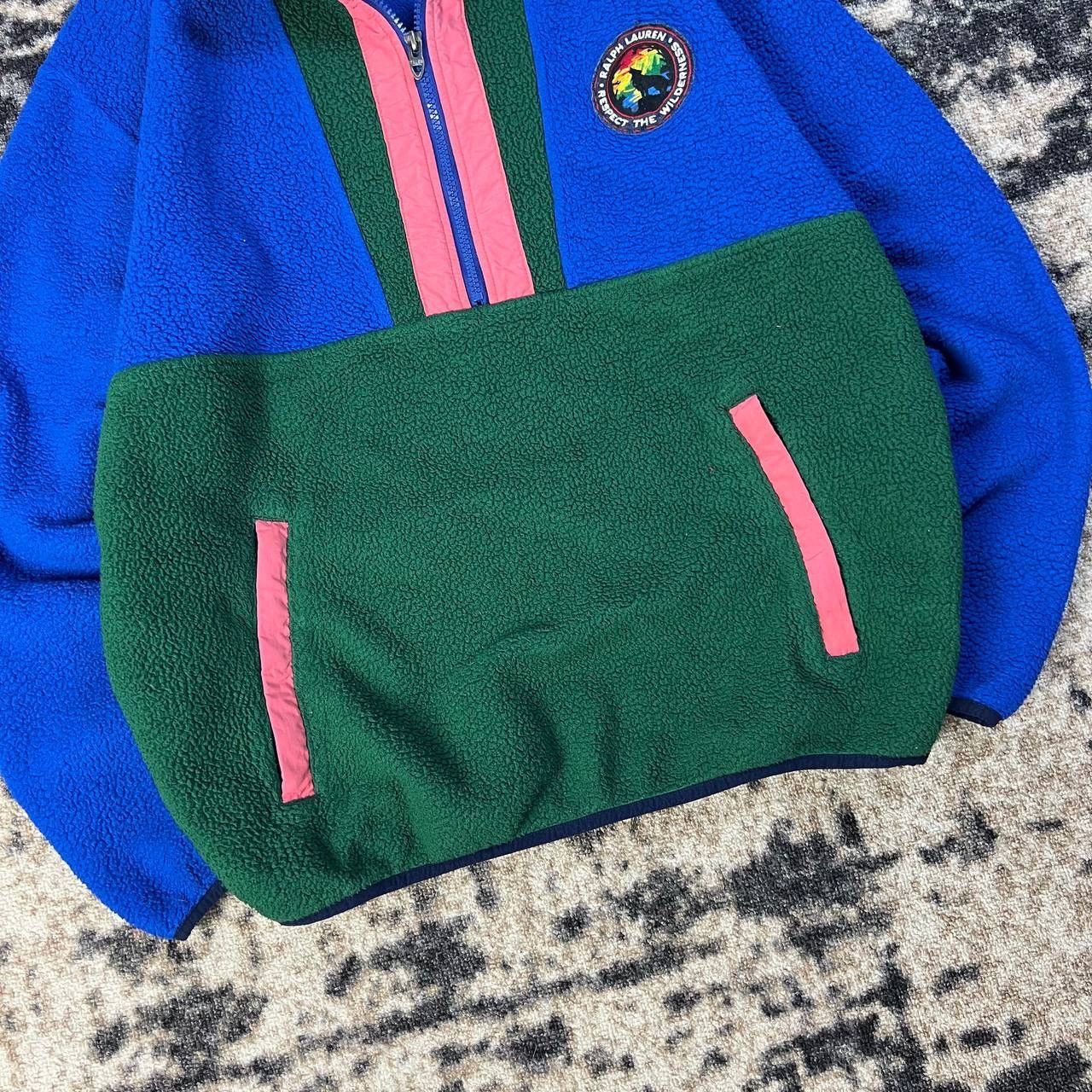Polo Ralph Lauren Polo Ralph Lauren 1/2 Zip Up Teddy Fleece Rare Sweatshirt Size US M / EU 48-50 / 2 - 3 Thumbnail