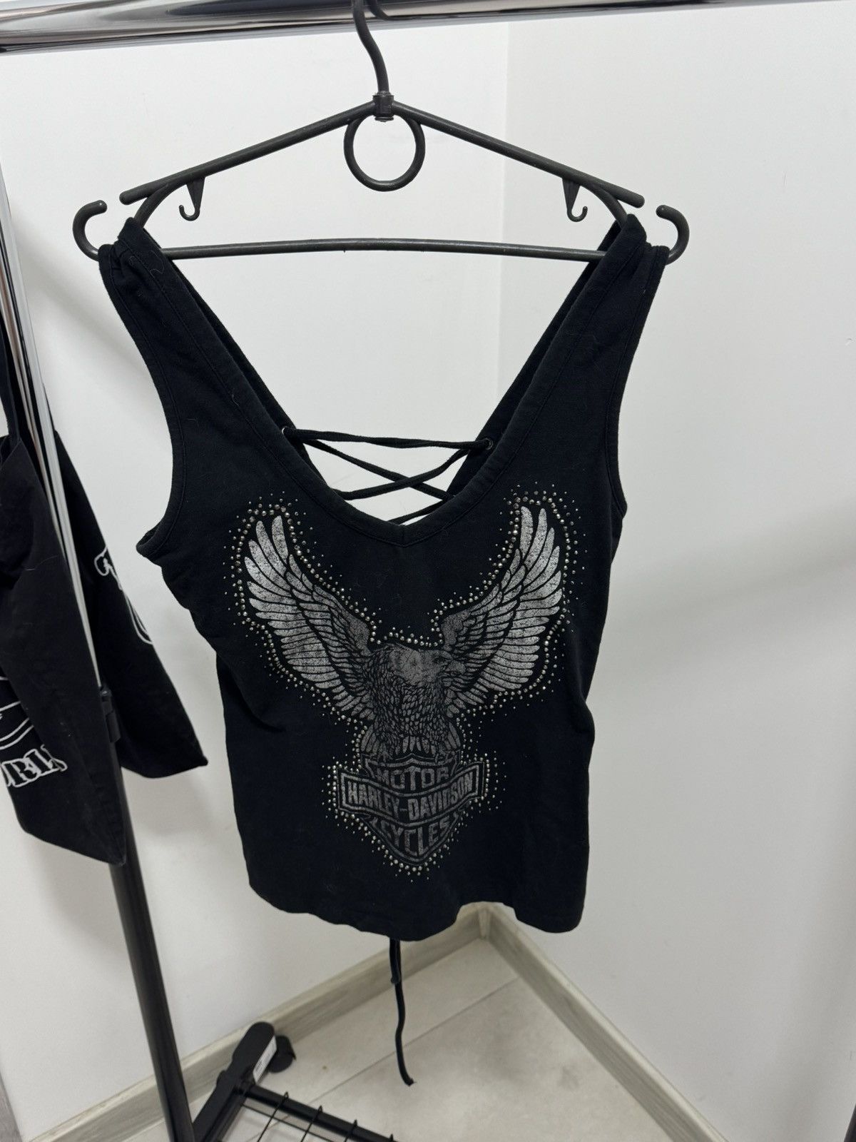 Harley Davidson Harley-Davidson eagle lace-up tank top Size M / US 6-8 / IT 42-44 - 3 Thumbnail